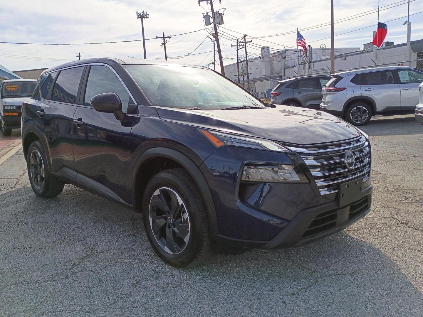 2025 BLUE /Black Nissan Rogue SV AWD (5N1BT3BB7SC) with an 2.5L L4 DOHC 16V engine, CVT transmission, located at 1842 Wirt Road, Houston, TX, 77055, (713) 973-3903, 29.805330, -95.484787 - Photo#6