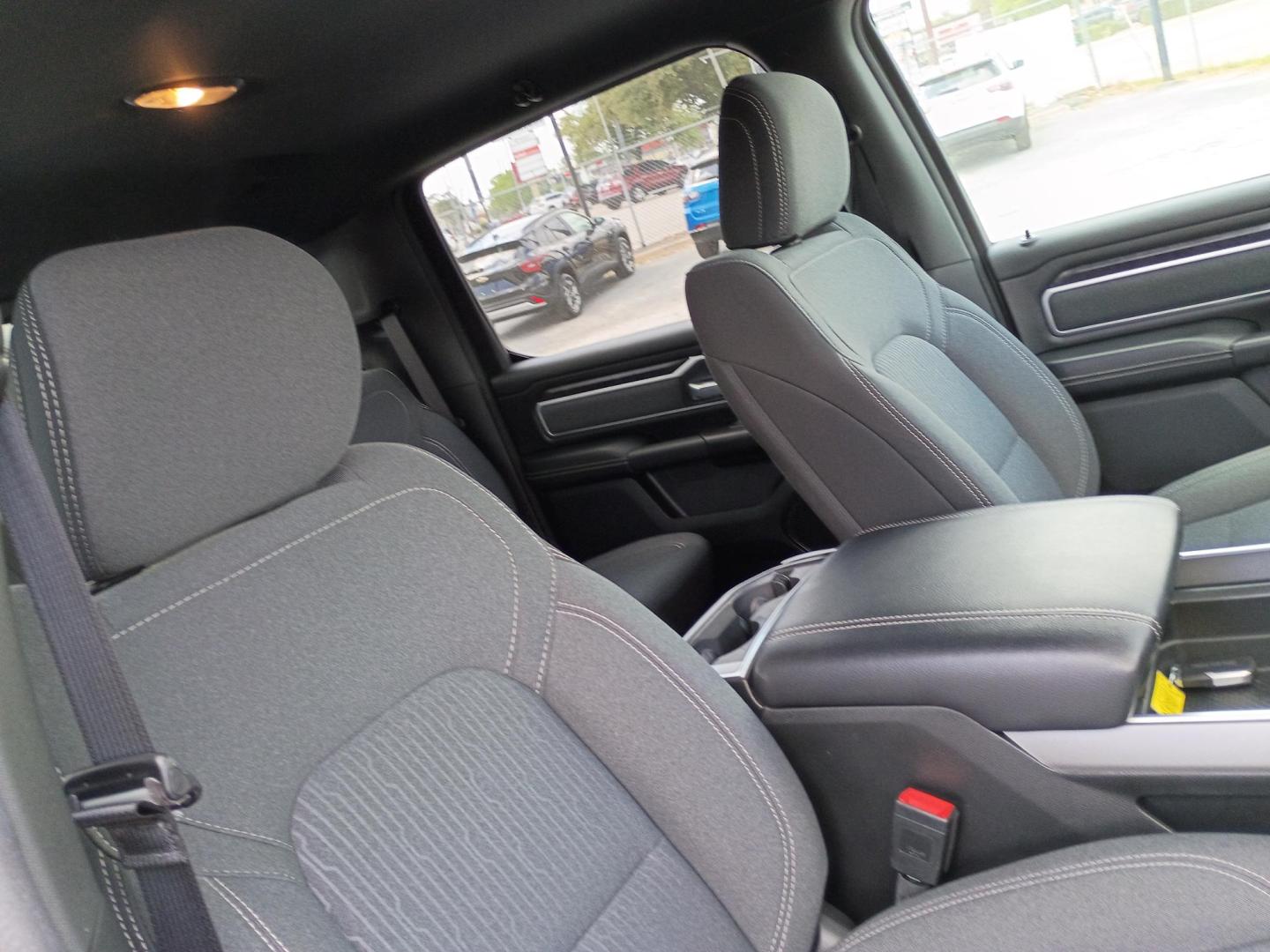 2023 White /Black RAM 1500 Big Horn Crew Cab SWB 4WD (1C6RRFFG5PN) with an 3.6L V6 DOHC 24V engine, 8A transmission, located at 1842 Wirt Road, Houston, TX, 77055, (713) 973-3903, 29.805330, -95.484787 - Photo#12