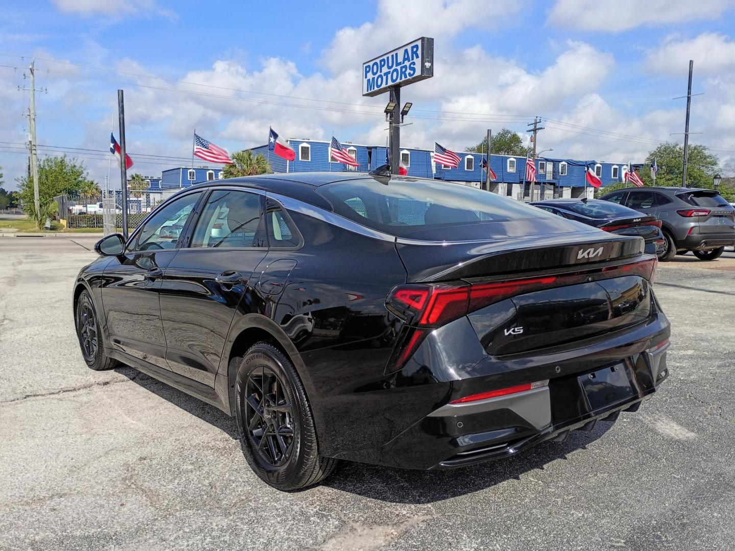 2025 Black /Black Kia K5 LXS (KNAG24J7XS5) with an 2.5L L4 DOHC 16V engine, 8A transmission, located at 1842 Wirt Road, Houston, TX, 77055, (713) 973-3903, 29.805330, -95.484787 - Photo#2