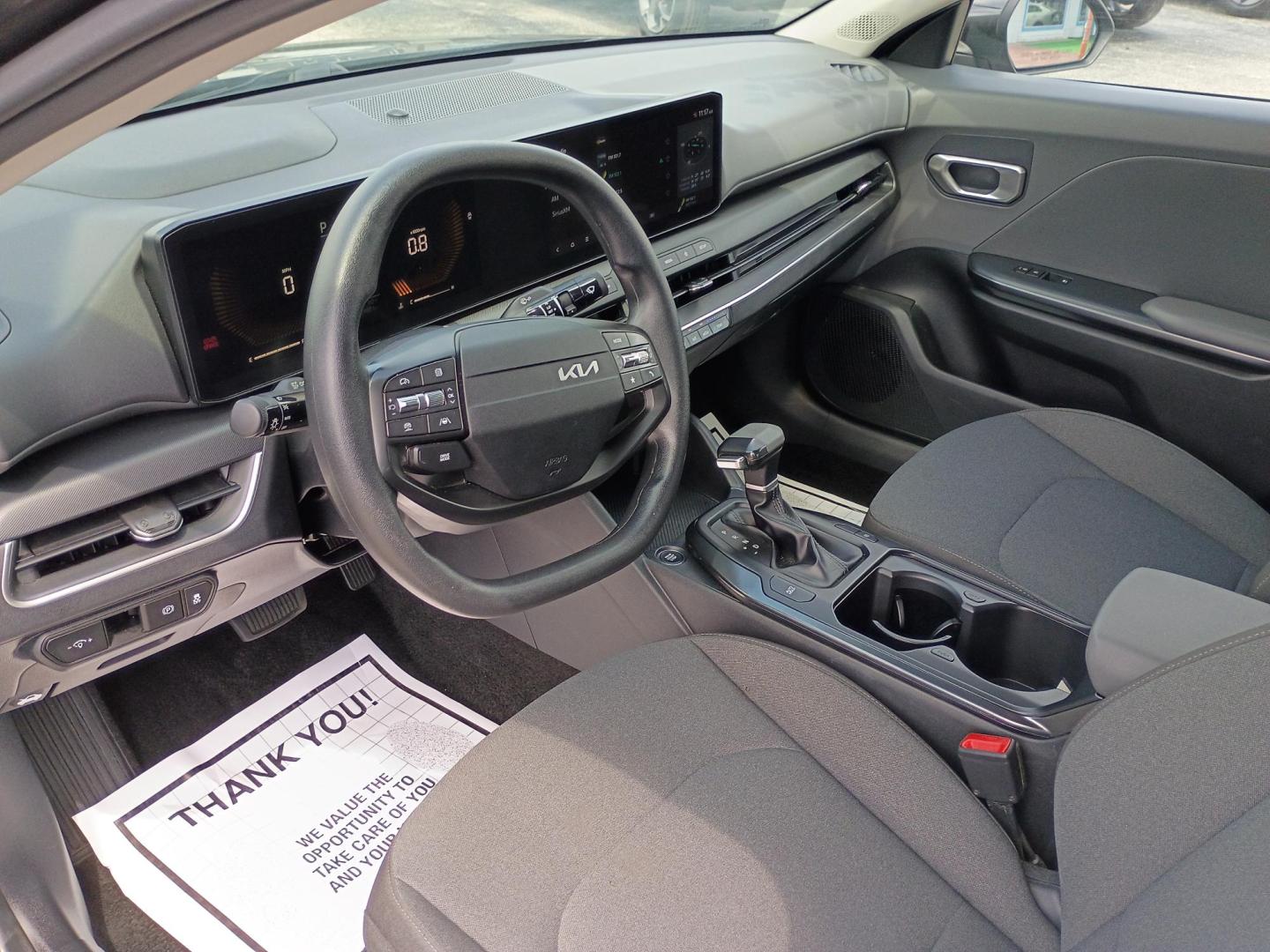2025 Gray /Black Kia K4 LX (3KPFT4DE3SE) with an 2.0L L4 DOHC 16V engine, CVT transmission, located at 1842 Wirt Road, Houston, TX, 77055, (713) 973-3903, 29.805330, -95.484787 - Photo#8