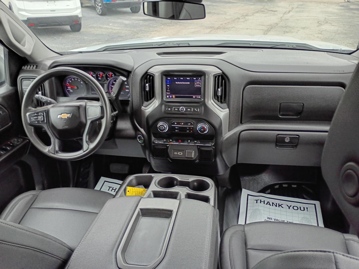 2023 White /Black Chevrolet Silverado 1500 Work Truck Double Cab 2WD (1GCRAAED7PZ) with an 5.3L V8 OHV 16V engine, 6A transmission, located at 1842 Wirt Road, Houston, TX, 77055, (713) 973-3903, 29.805330, -95.484787 - Photo#16