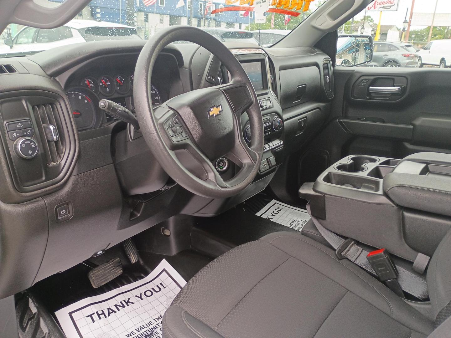 2023 White Chevrolet Silverado 1500 Work Truck Double Cab 2WD (1GCRAAED9PZ) with an 5.3L V8 OHV 16V engine, 6A transmission, located at 1842 Wirt Road, Houston, TX, 77055, (713) 973-3903, 29.805330, -95.484787 - Photo#8