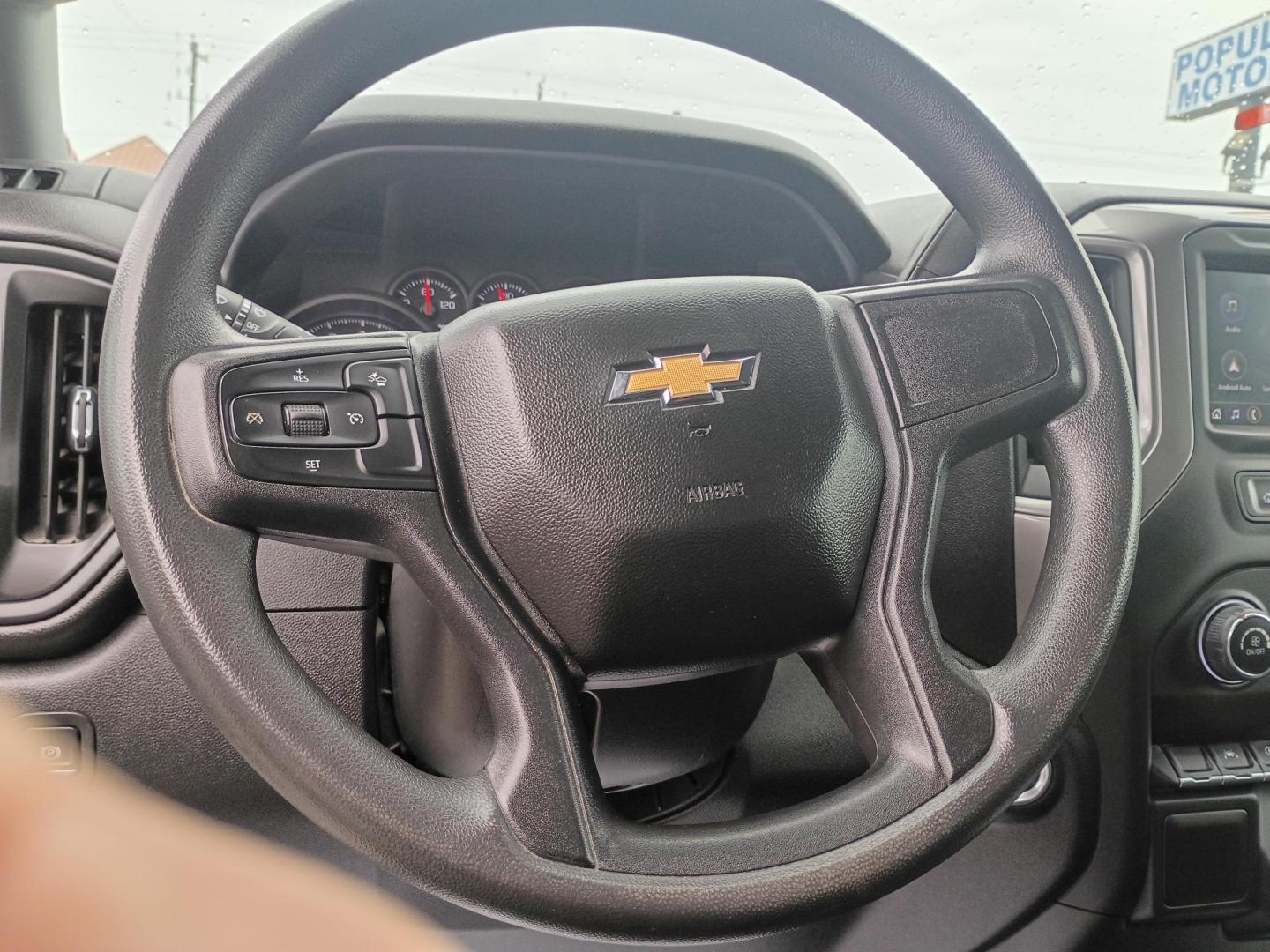 2023 White Chevrolet Silverado 1500 Work Truck Double Cab 2WD (1GCRAAED9PZ) with an 5.3L V8 OHV 16V engine, 6A transmission, located at 1842 Wirt Road, Houston, TX, 77055, (713) 973-3903, 29.805330, -95.484787 - Photo#19