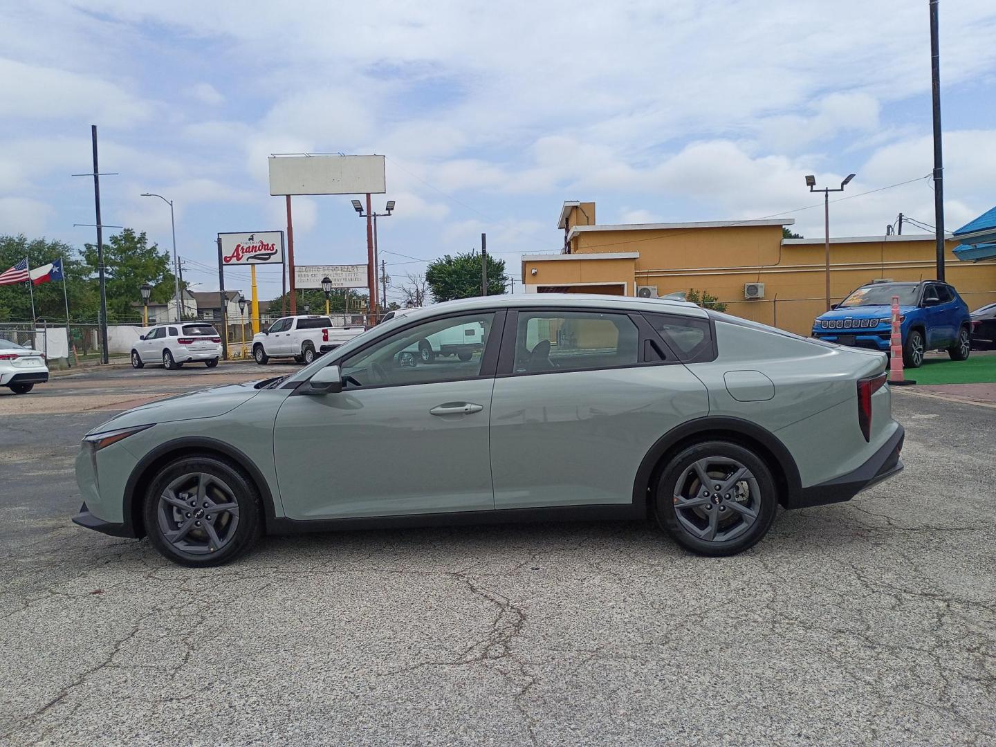 2026 Gray Kia K4 LX (3KPFT4DE8TE) with an 2.0L L4 DOHC 16V engine, CVT transmission, located at 1842 Wirt Road, Houston, TX, 77055, (713) 973-3903, 29.805330, -95.484787 - Photo#1