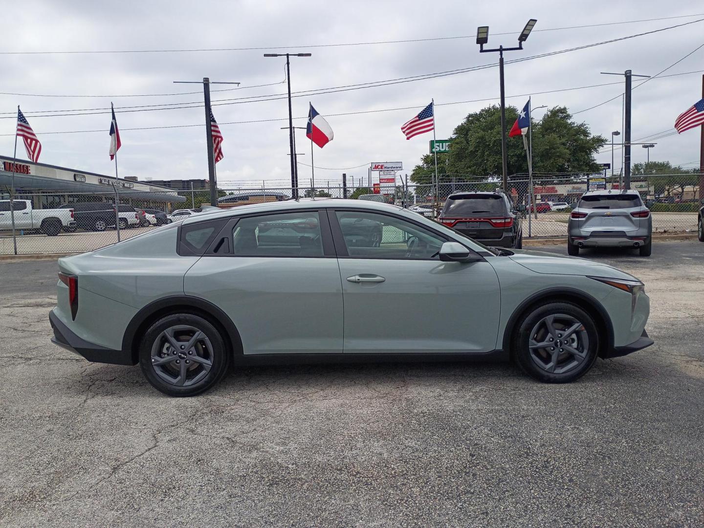 2026 Gray Kia K4 LX (3KPFT4DE8TE) with an 2.0L L4 DOHC 16V engine, CVT transmission, located at 1842 Wirt Road, Houston, TX, 77055, (713) 973-3903, 29.805330, -95.484787 - Photo#5