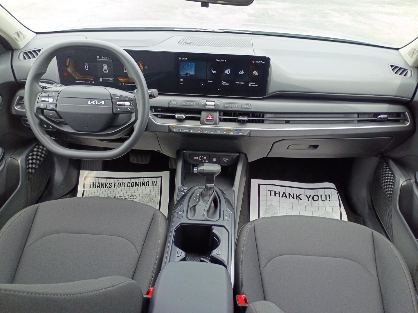 2026 Gray Kia K4 LX (3KPFT4DE8TE) with an 2.0L L4 DOHC 16V engine, CVT transmission, located at 1842 Wirt Road, Houston, TX, 77055, (713) 973-3903, 29.805330, -95.484787 - Photo#17
