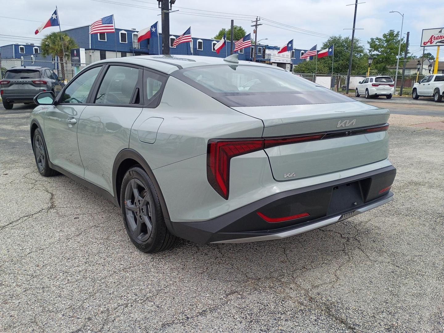 2026 Gray Kia K4 LX (3KPFT4DE8TE) with an 2.0L L4 DOHC 16V engine, CVT transmission, located at 1842 Wirt Road, Houston, TX, 77055, (713) 973-3903, 29.805330, -95.484787 - Photo#2