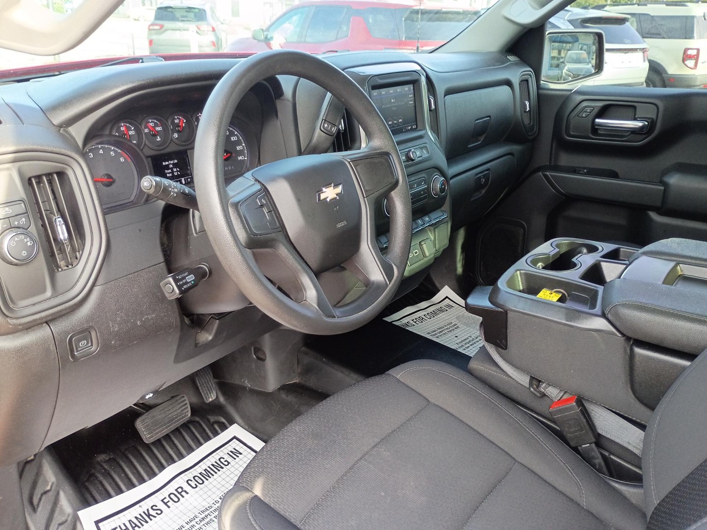 2023 Red Chevrolet Silverado 1500 Work Truck Double Cab 2WD (1GCRAAED5PZ) with an 5.3L V8 OHV 16V engine, 6A transmission, located at 1842 Wirt Road, Houston, TX, 77055, (713) 973-3903, 29.805330, -95.484787- Photo#8