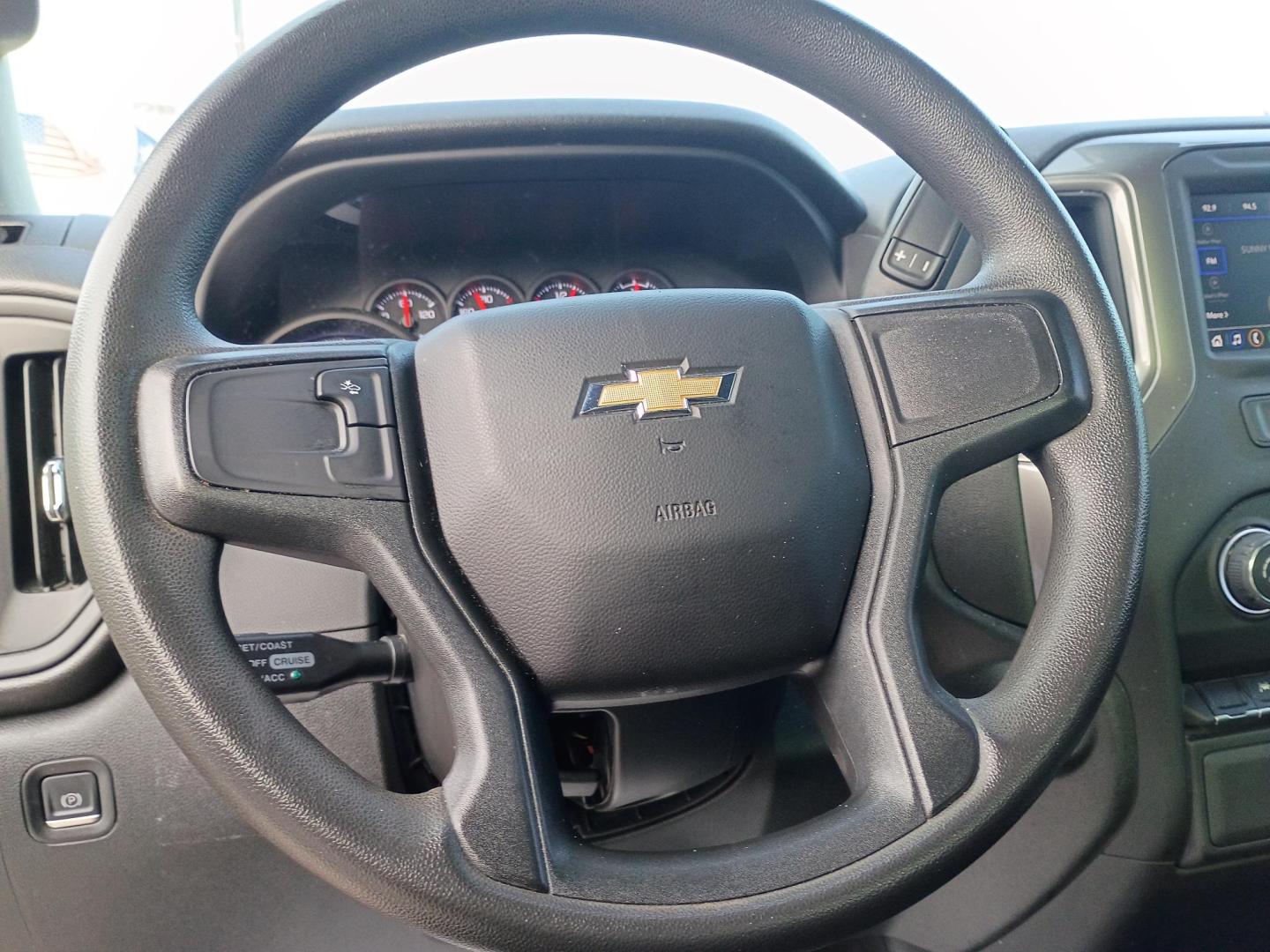 2023 Red Chevrolet Silverado 1500 Work Truck Double Cab 2WD (1GCRAAED5PZ) with an 5.3L V8 OHV 16V engine, 6A transmission, located at 1842 Wirt Road, Houston, TX, 77055, (713) 973-3903, 29.805330, -95.484787- Photo#19