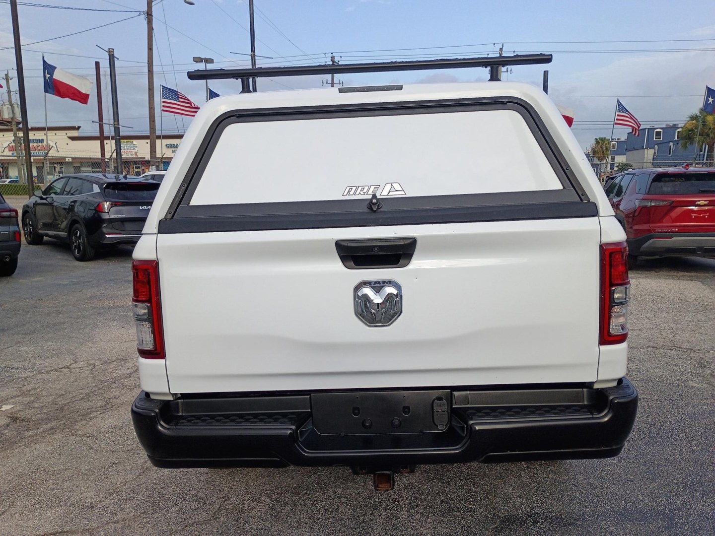 2023 White RAM 1500 Tradesman Quad Cab 2WD (1C6SRECG4PN) with an 3.6L V6 DOHC 24V engine, 8A transmission, located at 1842 Wirt Road, Houston, TX, 77055, (713) 973-3903, 29.805330, -95.484787- Photo#3