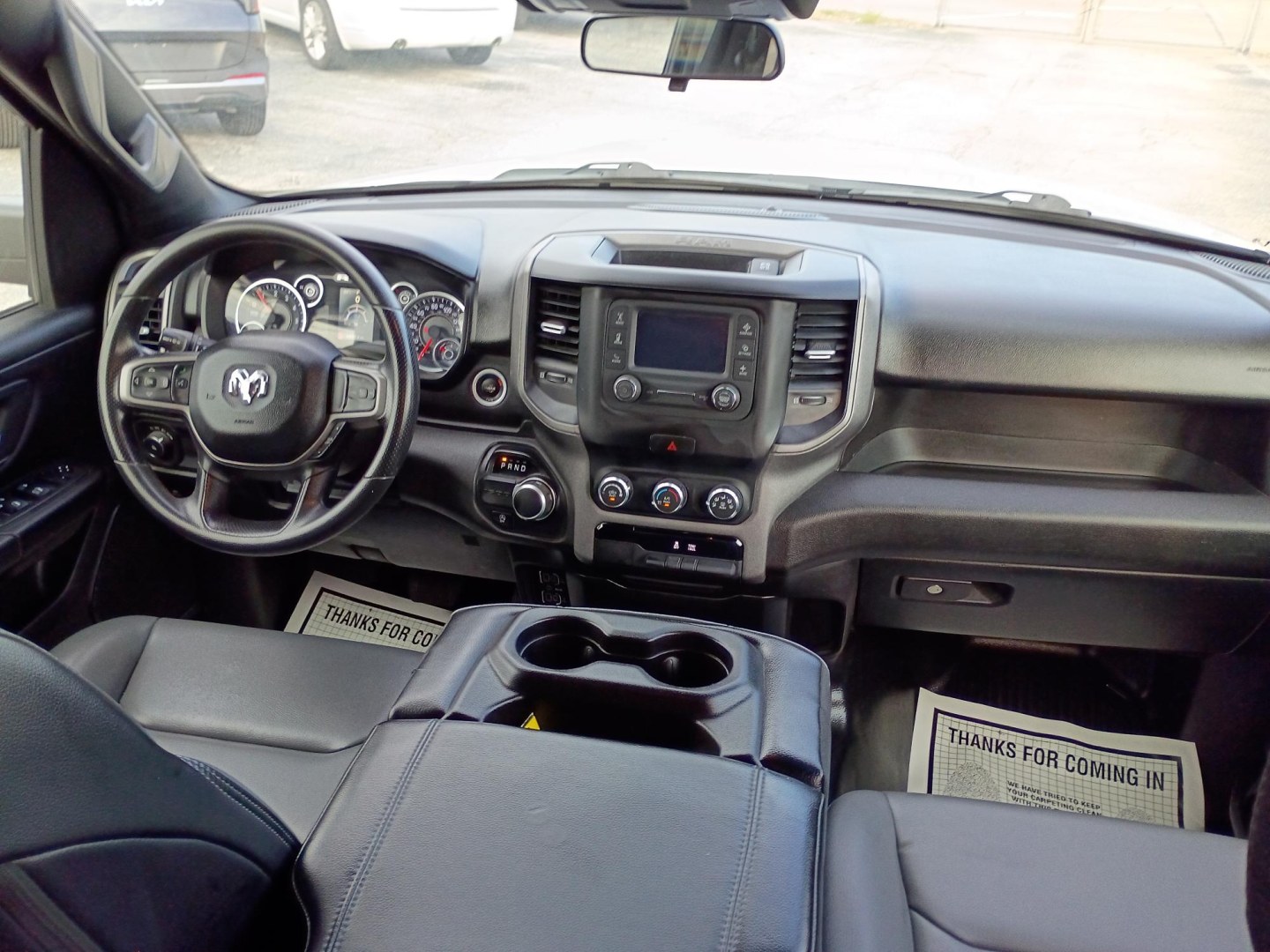 2023 White RAM 1500 Tradesman Quad Cab 2WD (1C6SRECG4PN) with an 3.6L V6 DOHC 24V engine, 8A transmission, located at 1842 Wirt Road, Houston, TX, 77055, (713) 973-3903, 29.805330, -95.484787- Photo#18