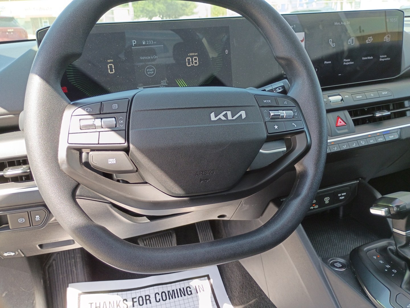 2025 White /Black Kia K4 LX (3KPFT4DE8SE) with an 2.0L L4 DOHC 16V engine, CVT transmission, located at 1842 Wirt Road, Houston, TX, 77055, (713) 973-3903, 29.805330, -95.484787- Photo#17