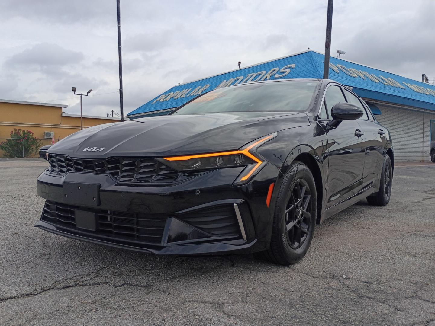 2026 Black /Black KIA K5 LXS (KNAG24J79T5) with an 2.5L L4 DOHC 16V engine, 8A transmission, located at 1842 Wirt Road, Houston, TX, 77055, (713) 973-3903, 29.805330, -95.484787- Photo#0