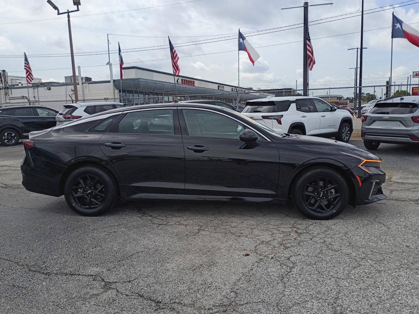 2026 Black /Black KIA K5 LXS (KNAG24J79T5) with an 2.5L L4 DOHC 16V engine, 8A transmission, located at 1842 Wirt Road, Houston, TX, 77055, (713) 973-3903, 29.805330, -95.484787- Photo#5