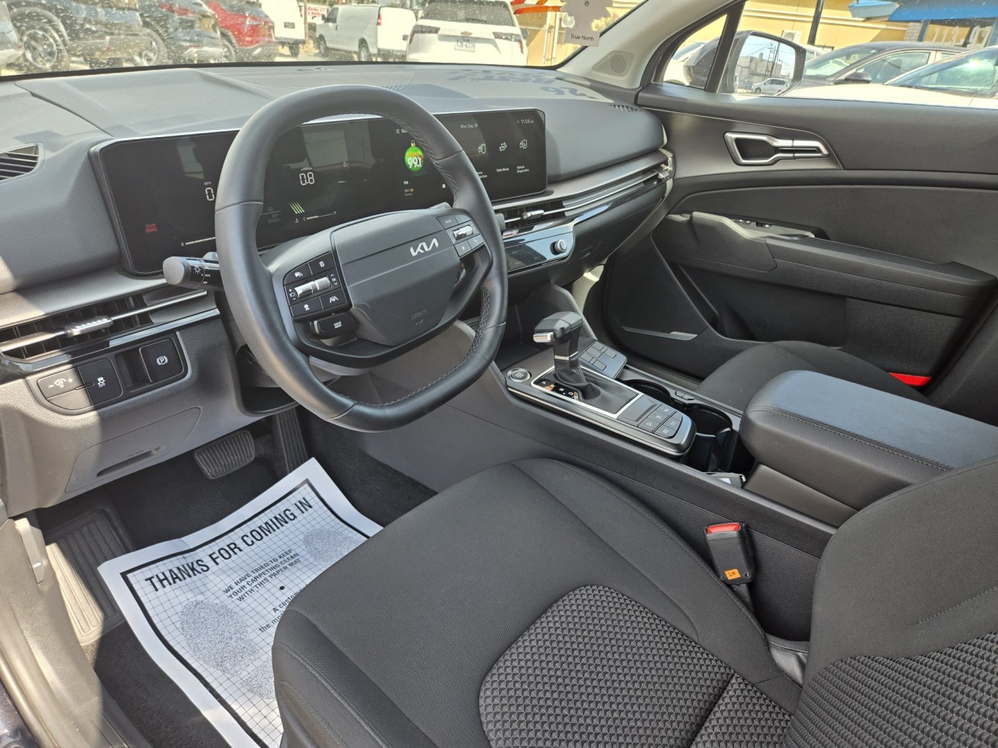 2026 Dark Gray /Black Kia Sportage LX (5XYK23DF8TG) with an 2.5L L4 DOHC 16V engine, 8A transmission, located at 1842 Wirt Road, Houston, TX, 77055, (713) 973-3903, 29.805330, -95.484787- Photo#8