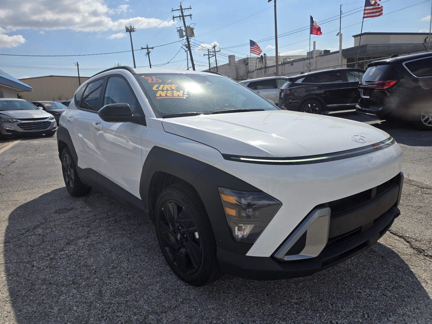 2026 White /Black Hyundai Kona SEL Sport (KM8HF3ABXTU) , located at 1842 Wirt Road, Houston, TX, 77055, (713) 973-3903, 29.805330, -95.484787- Photo#5