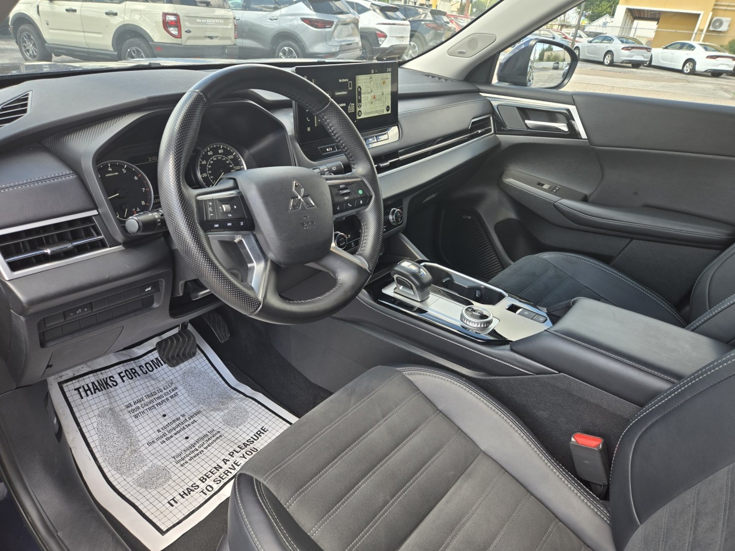 2025 Blue Metallic /Gray Mitsubishi Outlander SE 2WD (JA4J3VA80SZ) with an 2.5L L4 DOHC 16V engine, CVT transmission, located at 1842 Wirt Road, Houston, TX, 77055, (713) 973-3903, 29.805330, -95.484787- Photo#8