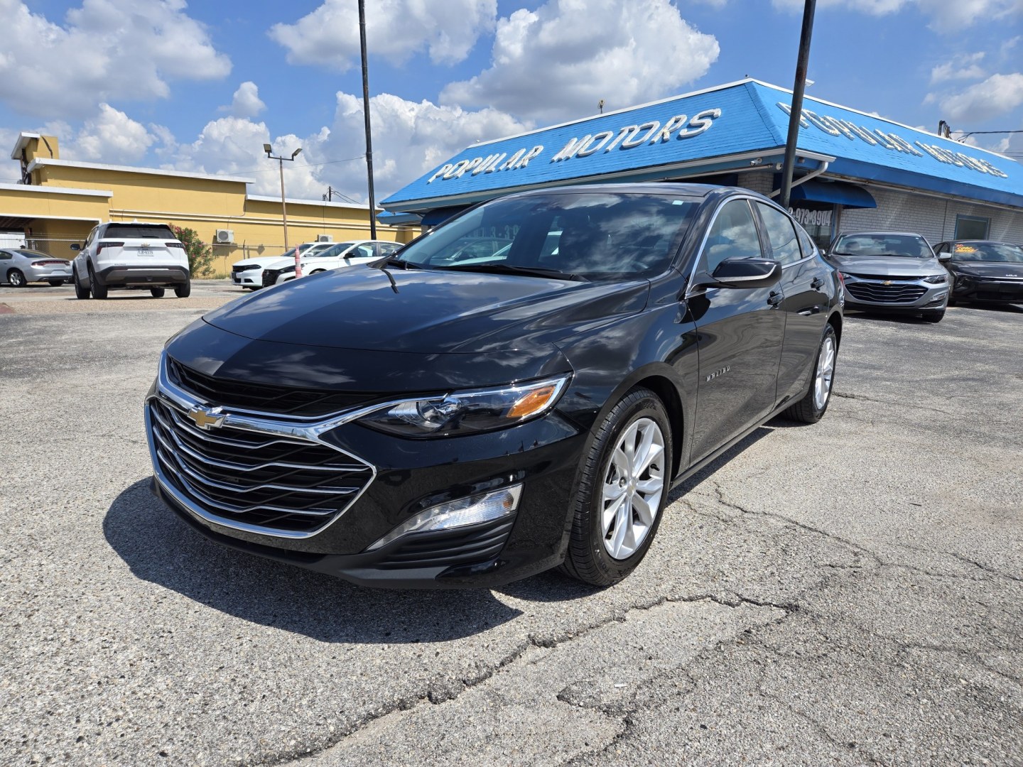 2025 Black /Black Chevrolet Malibu 1LT (1G1ZD5ST2SF) with an 1.5L L4 DOHC 16V engine, 6A transmission, located at 1842 Wirt Road, Houston, TX, 77055, (713) 973-3903, 29.805330, -95.484787- Photo#0