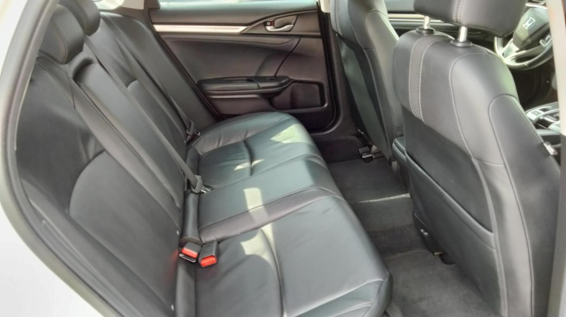 2020 White /Black Honda Civic EX-L Sedan CVT (19XFC1F77LE) with an 1.5L L4 DOHC 16V TURBO engine, CVT transmission, located at 1842 Wirt Road, Houston, TX, 77055, (713) 973-3903, 29.805330, -95.484787 - Photo#14