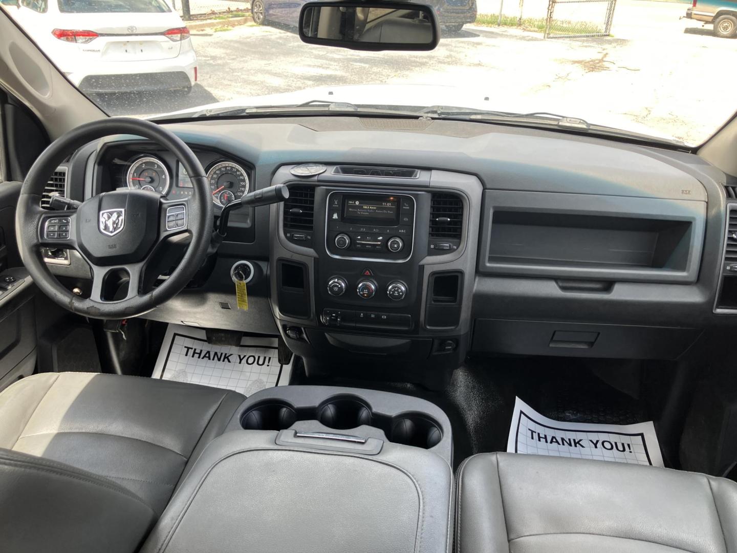 2018 White /Gray RAM 3500 Tradesman Crew Cab LWB 2WD DRW (3C63RPGL1JG) with an 6.7L L6 OHV 24V TURBO DIESEL engine, 6A transmission, located at 1842 Wirt Road, Houston, TX, 77055, (713) 973-3903, 29.805330, -95.484787 - Photo#12