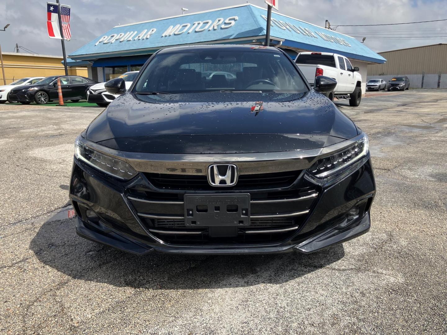 2021 Black /Black Honda Accord Sport CVT (1HGCV1F39MA) with an 1.5L L4 DOHC 16V TURBO engine, CVT transmission, located at 1842 Wirt Road, Houston, TX, 77055, (713) 973-3903, 29.805330, -95.484787 - Photo#7