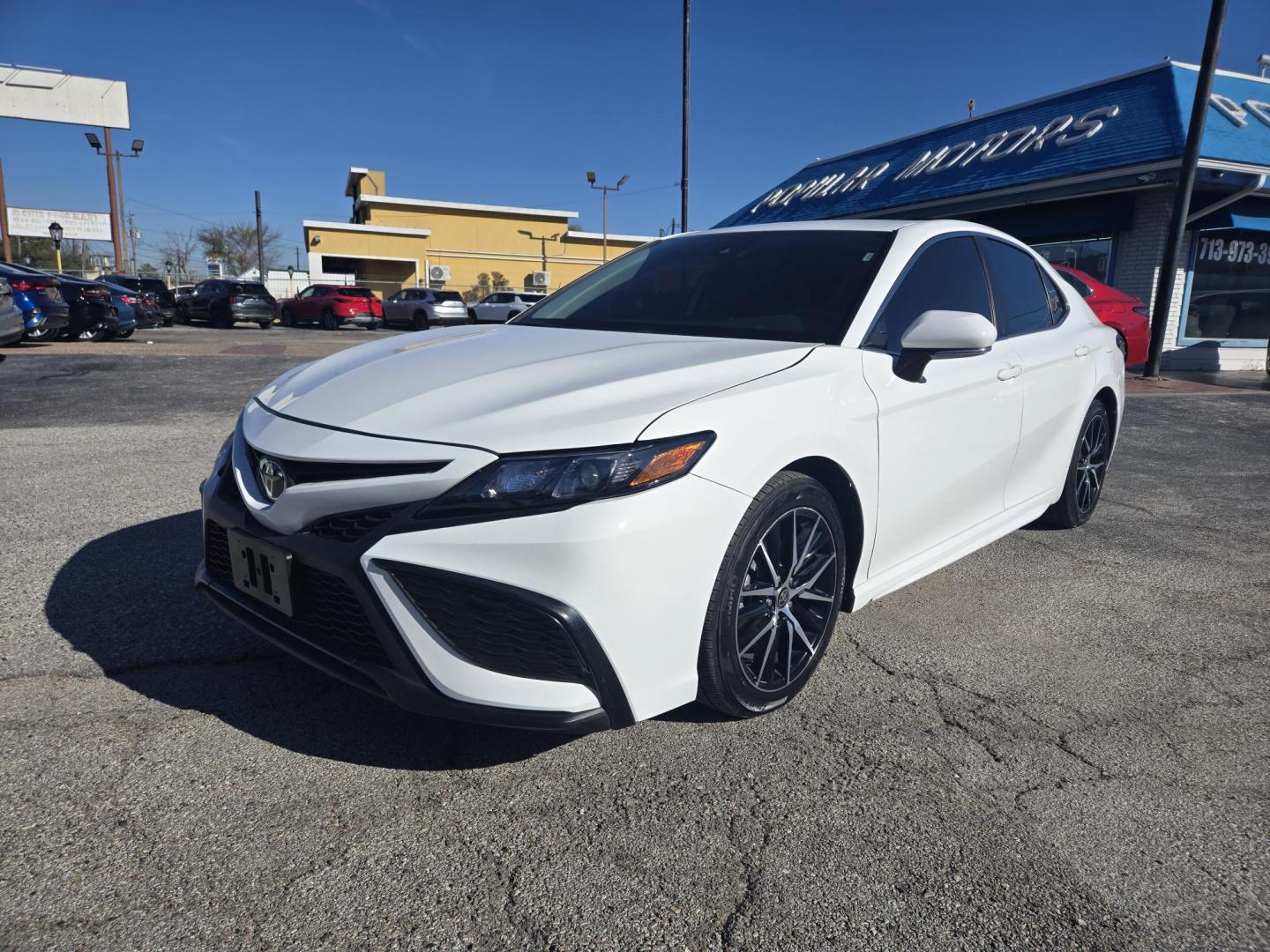 2023 White /Black Toyota Camry (4T1G11AK8PU) , located at 1842 Wirt Road, Houston, TX, 77055, (713) 973-3903, 29.805330, -95.484787 - Photo#0