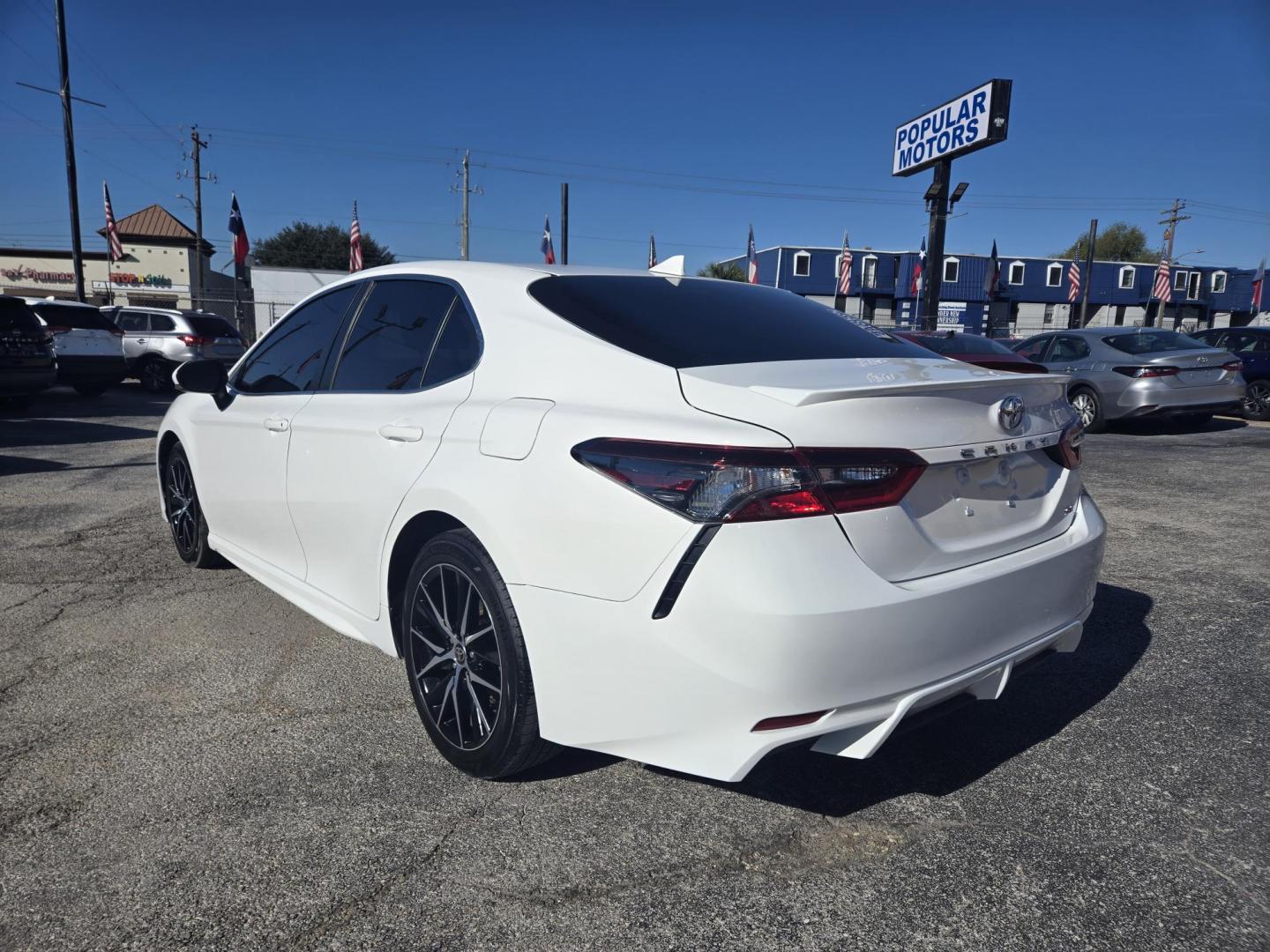 2023 White /Black Toyota Camry (4T1G11AK8PU) , located at 1842 Wirt Road, Houston, TX, 77055, (713) 973-3903, 29.805330, -95.484787 - Photo#2