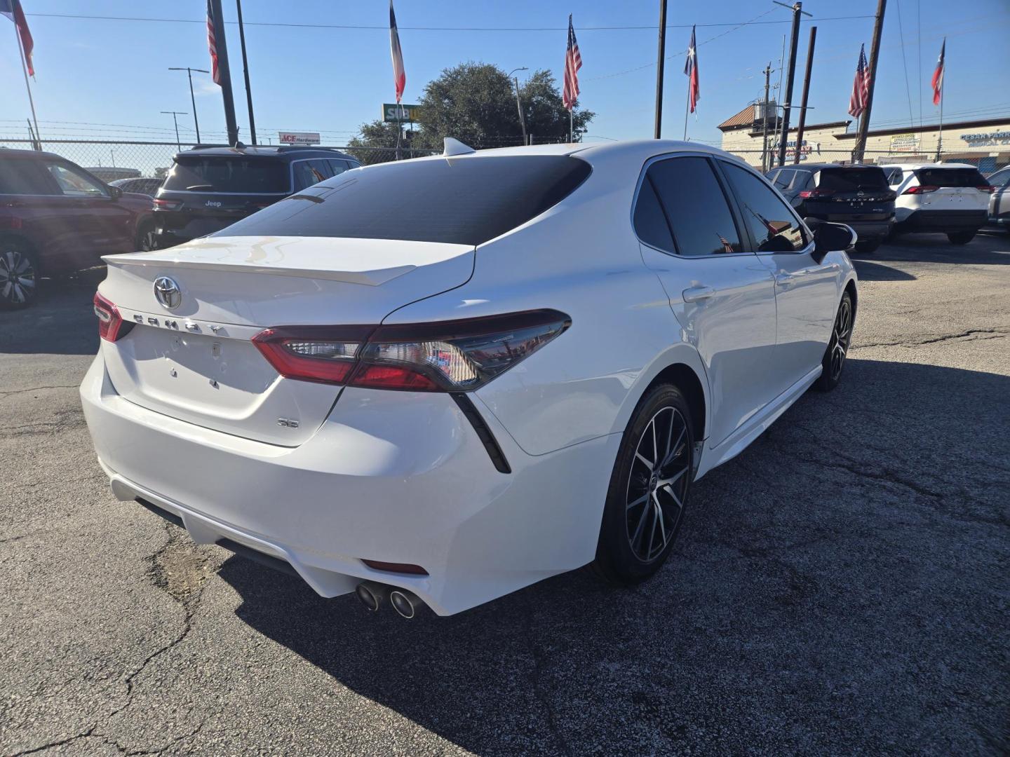 2023 White /Black Toyota Camry (4T1G11AK8PU) , located at 1842 Wirt Road, Houston, TX, 77055, (713) 973-3903, 29.805330, -95.484787 - Photo#4