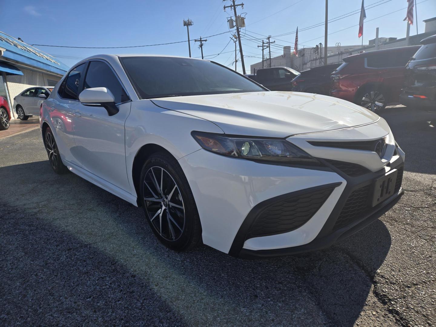 2023 White /Black Toyota Camry (4T1G11AK8PU) , located at 1842 Wirt Road, Houston, TX, 77055, (713) 973-3903, 29.805330, -95.484787 - Photo#6