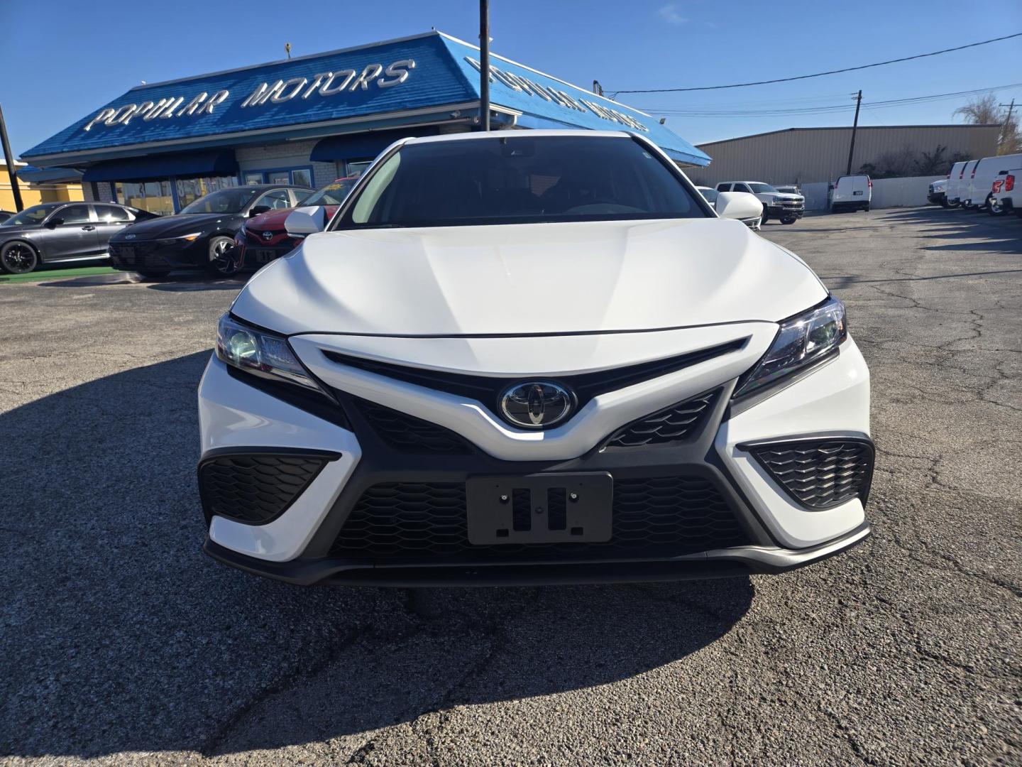 2023 White /Black Toyota Camry (4T1G11AK8PU) , located at 1842 Wirt Road, Houston, TX, 77055, (713) 973-3903, 29.805330, -95.484787 - Photo#7