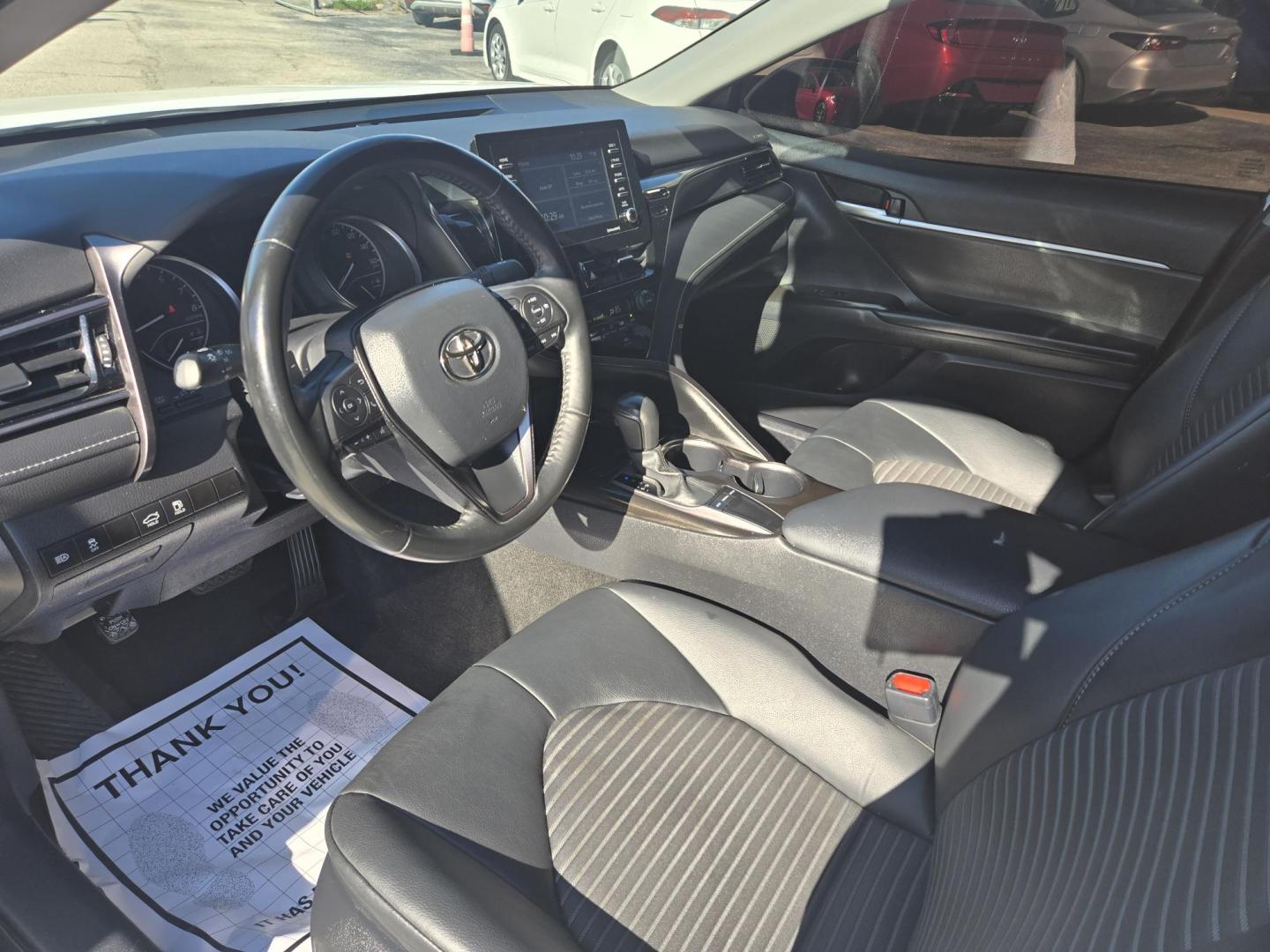 2023 White /Black Toyota Camry (4T1G11AK8PU) , located at 1842 Wirt Road, Houston, TX, 77055, (713) 973-3903, 29.805330, -95.484787 - Photo#8