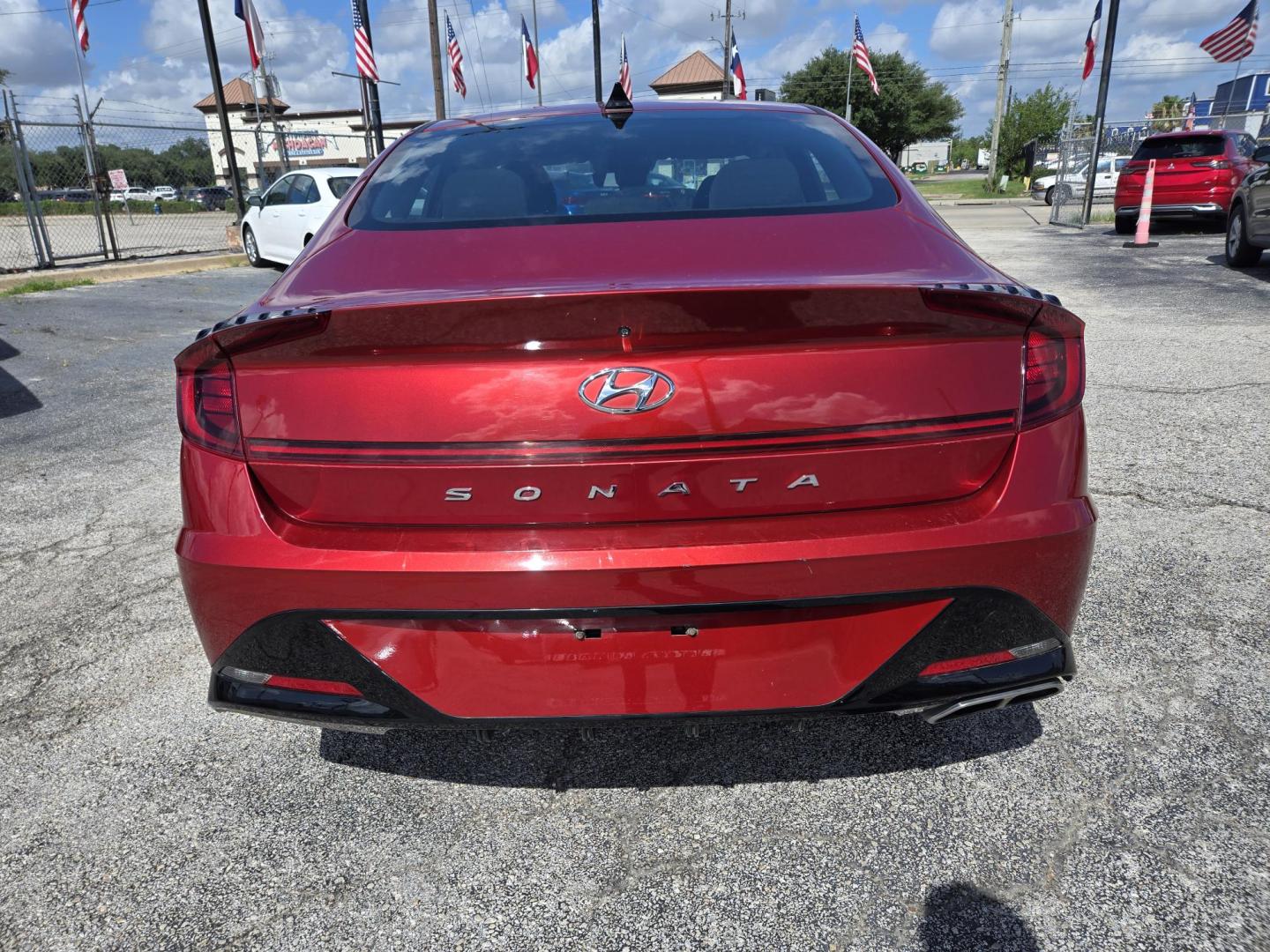 2023 Red Hyundai Sonata (KMHL64JA5PA) , located at 1842 Wirt Road, Houston, TX, 77055, (713) 973-3903, 29.805330, -95.484787 - Photo#3