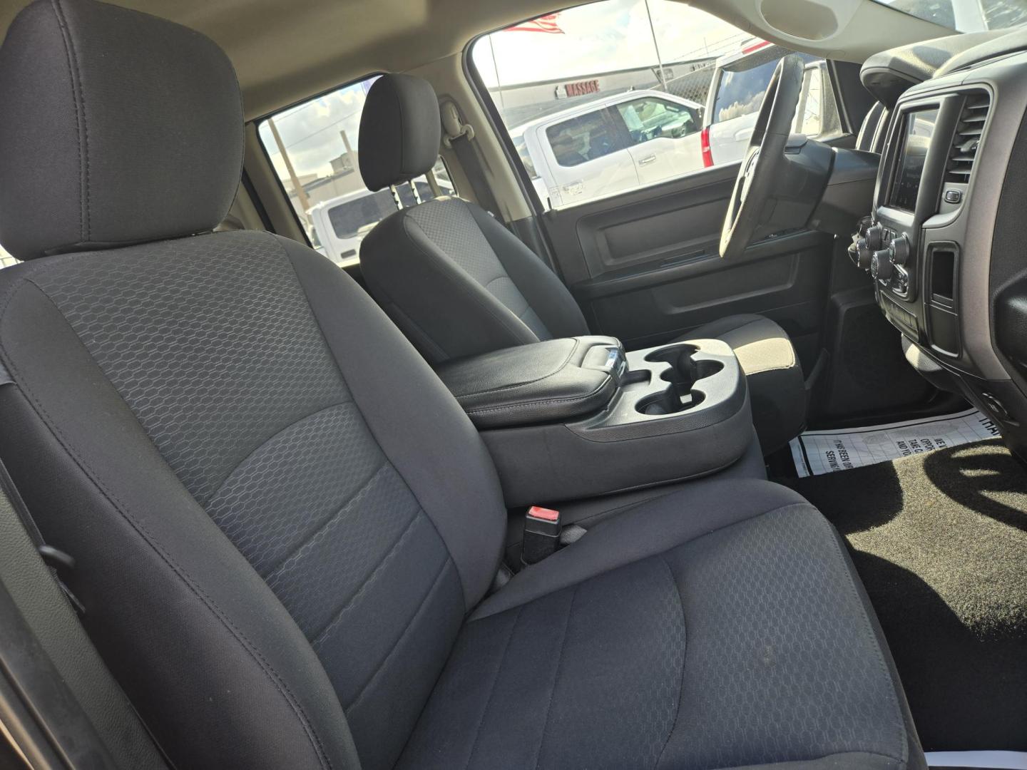 2019 Black /Black RAM 1500 Tradesman Quad Cab 4WD (1C6RR7FG5KS) with an 3.6L V6 DOHC 24V FFV engine, 8A transmission, located at 1842 Wirt Road, Houston, TX, 77055, (713) 973-3903, 29.805330, -95.484787 - Photo#12