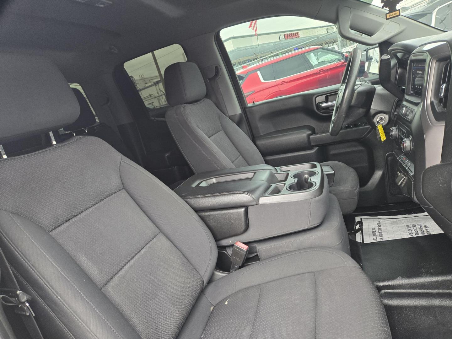 2021 White /Black Chevrolet Silverado 1500 (1GCRWAEH2MZ) , located at 1842 Wirt Road, Houston, TX, 77055, (713) 973-3903, 29.805330, -95.484787 - Photo#13