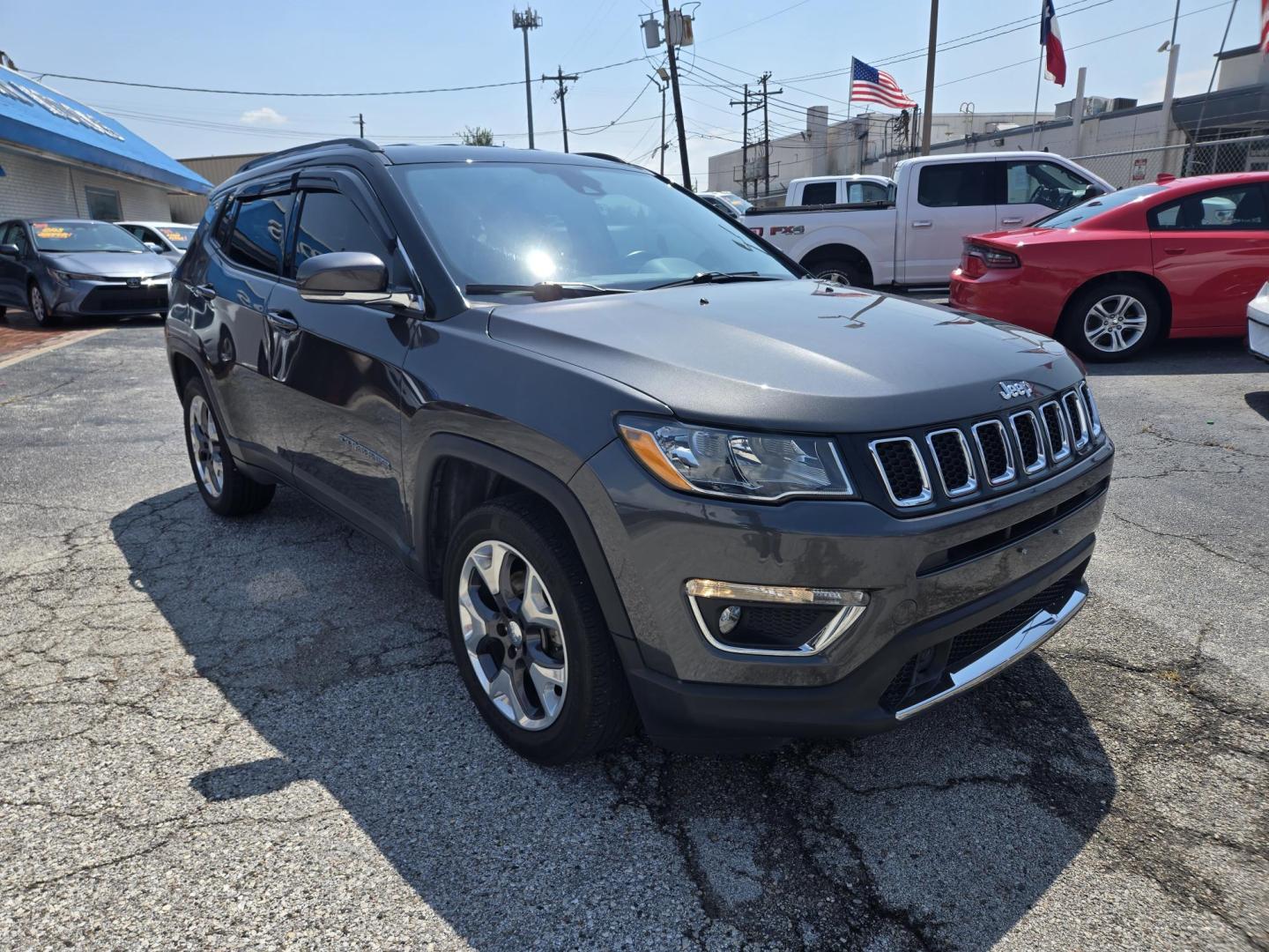 2021 Gray /BLACK Jeep Compass (3C4NJDCB7MT) , located at 1842 Wirt Road, Houston, TX, 77055, (713) 973-3903, 29.805330, -95.484787 - Photo#6