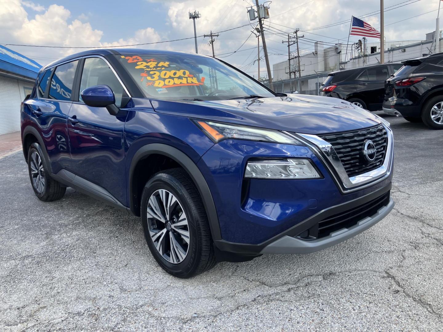 2023 BLUE /Black Nissan Rogue SV (5N1BT3BA0PC) with an 2.5L L4 DOHC 16V engine, CVT transmission, located at 1842 Wirt Road, Houston, TX, 77055, (713) 973-3903, 29.805330, -95.484787 - Photo#6