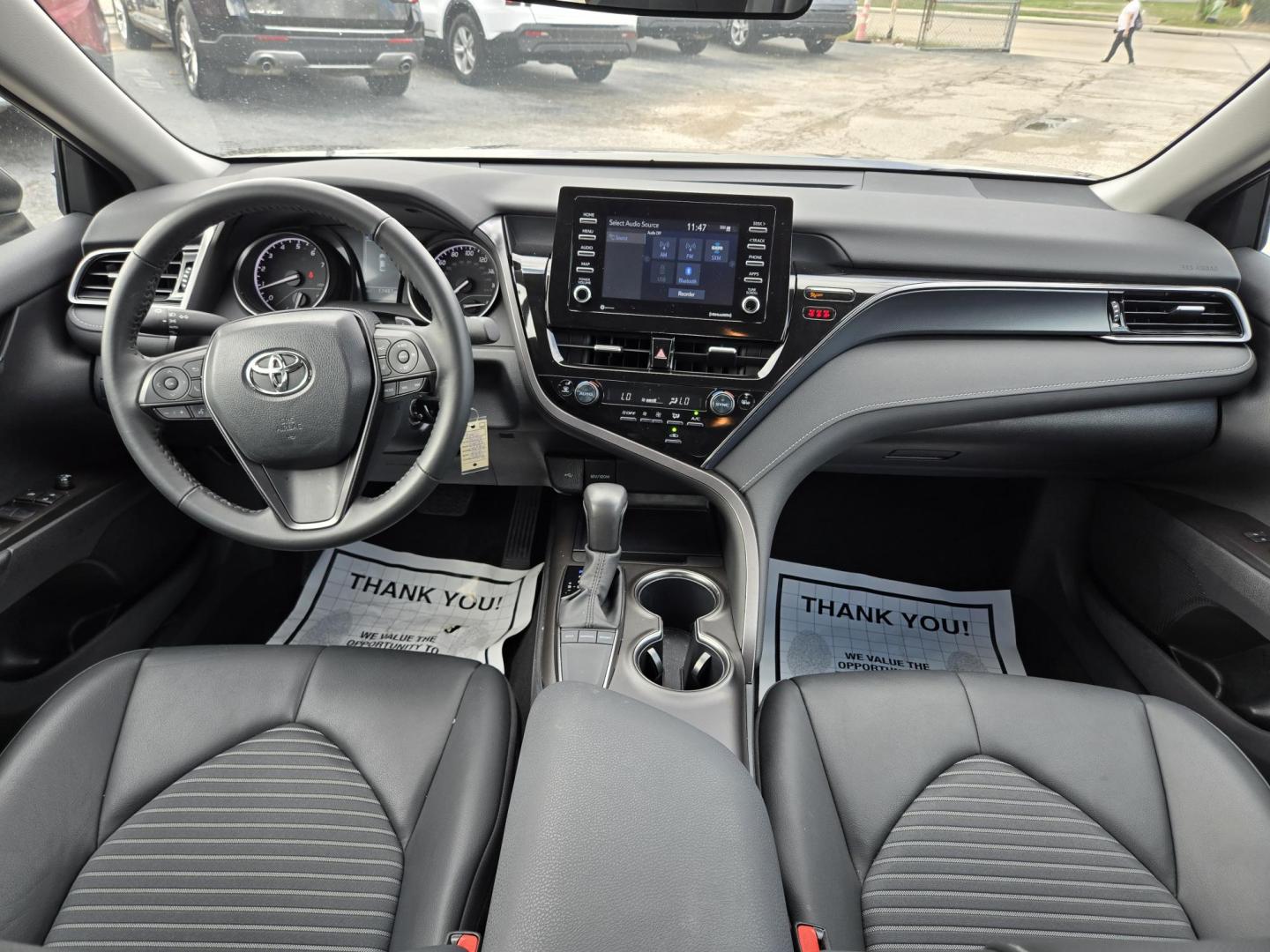 2024 Gray /Black Toyota Camry SE (4T1G11AK7RU) with an 2.5L L4 DOHC 16V engine, 8A transmission, located at 1842 Wirt Road, Houston, TX, 77055, (713) 973-3903, 29.805330, -95.484787 - Photo#16