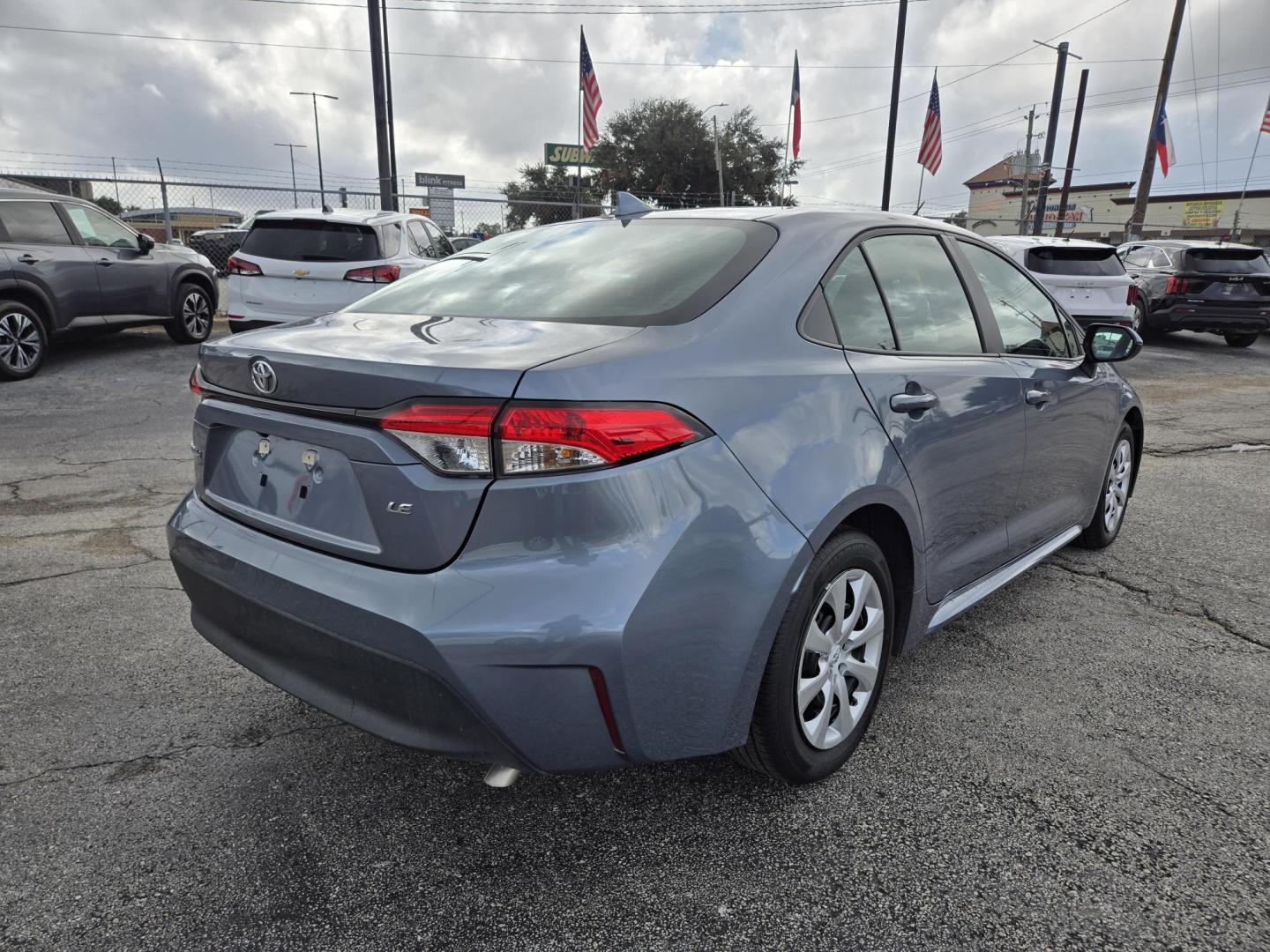 2024 Celestite Toyota Corolla LE (5YFB4MDE9RP) with an 2.0L L4 DOHC 16V engine, CVT transmission, located at 1842 Wirt Road, Houston, TX, 77055, (713) 973-3903, 29.805330, -95.484787 - Photo#4