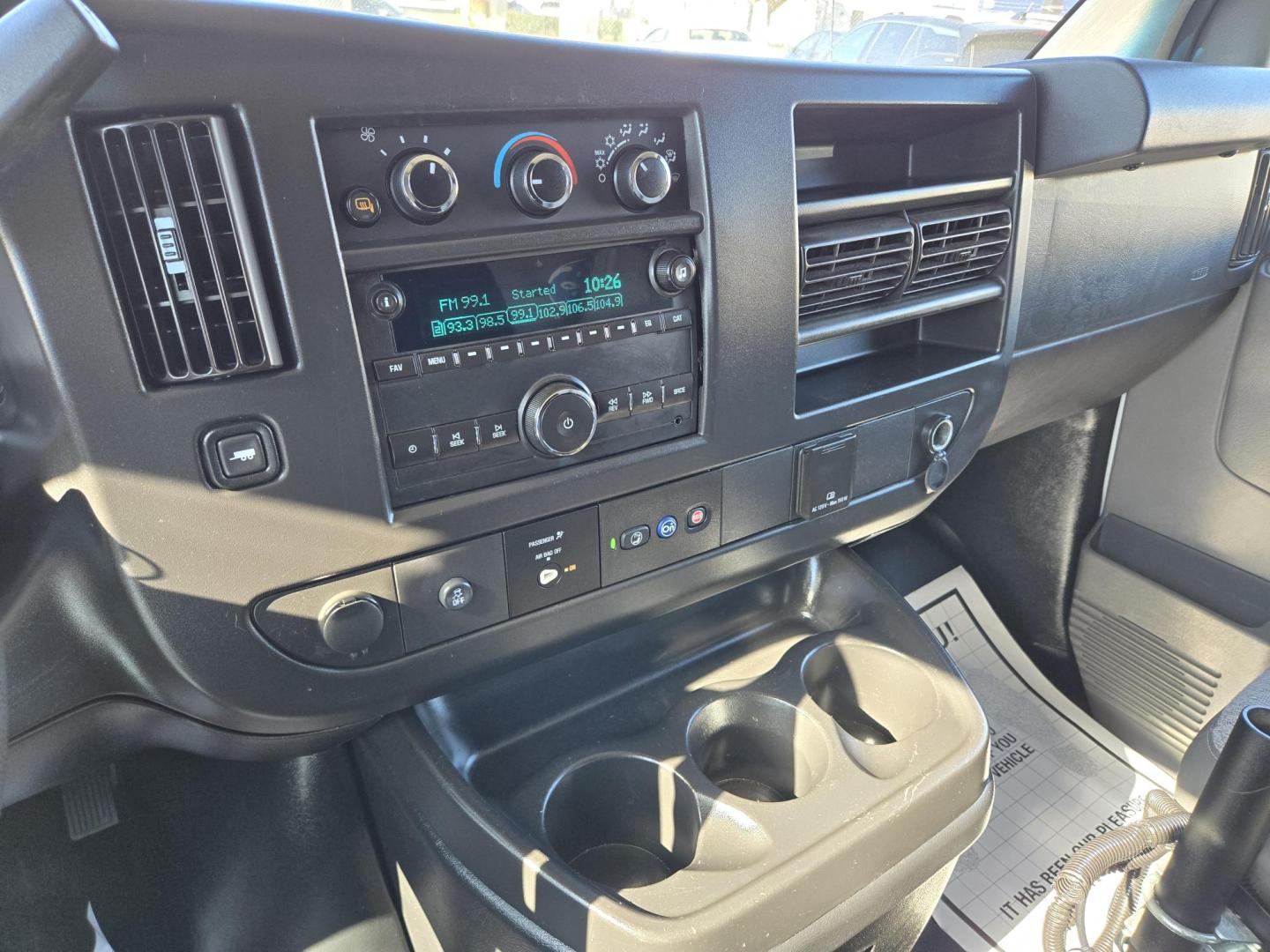2019 White /Gray Chevrolet Express 2500 Cargo (1GCWGAFG9K1) with an 6.0L V8 OHV 16V FFV engine, 6A transmission, located at 1842 Wirt Road, Houston, TX, 77055, (713) 973-3903, 29.805330, -95.484787 - Photo#16