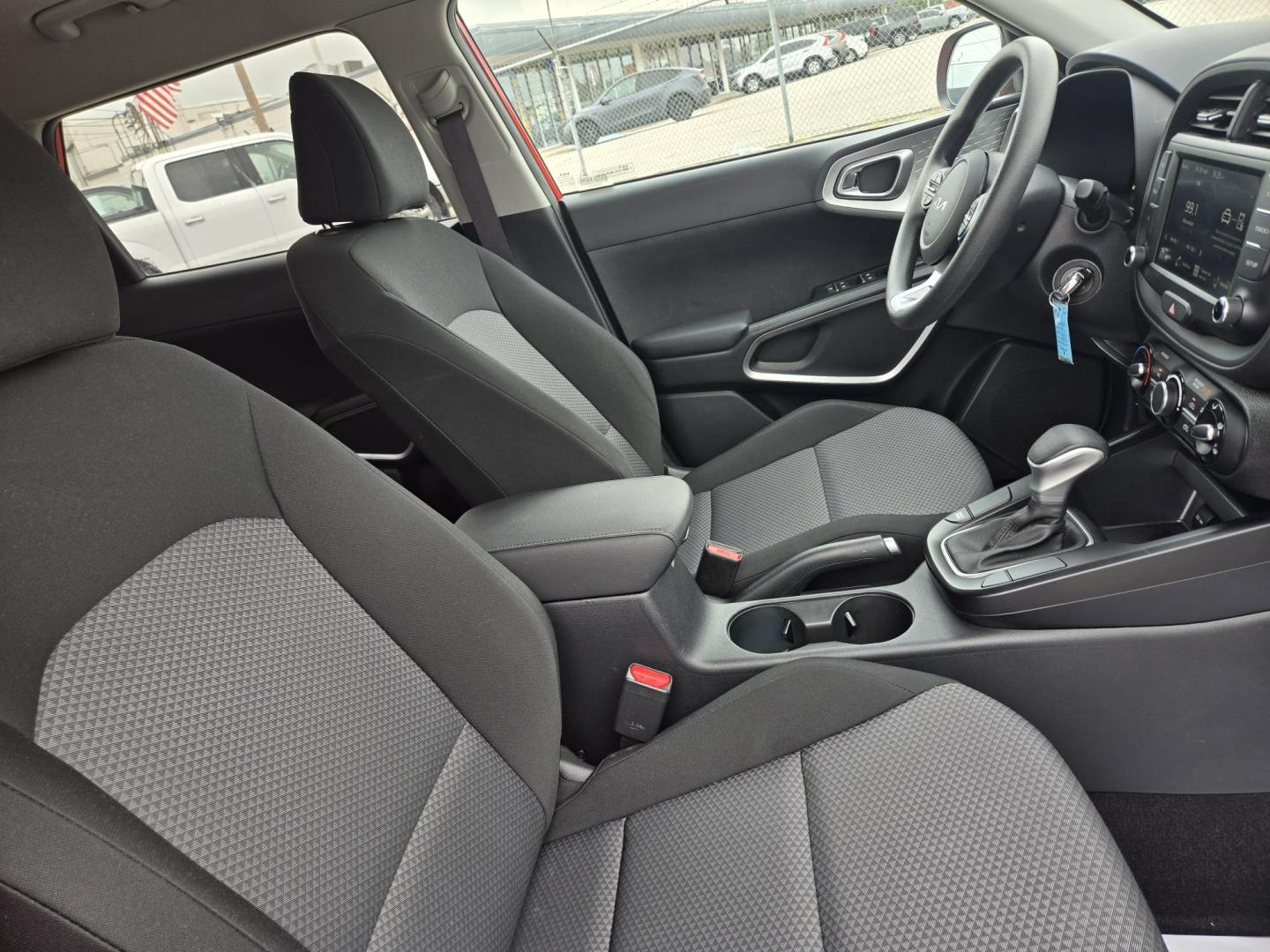 2024 Red /Black Kia Soul LX CVT (KNDJ23AU5R7) with an 2.0L L4 DOHC 16V engine, CVT transmission, located at 1842 Wirt Road, Houston, TX, 77055, (713) 973-3903, 29.805330, -95.484787 - Photo#13