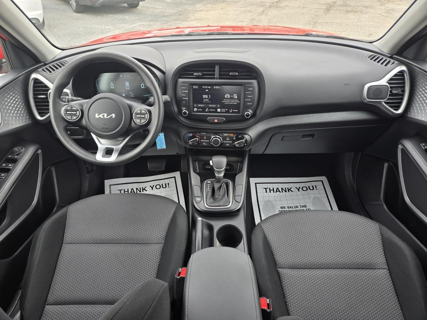 2024 Red /Black Kia Soul LX CVT (KNDJ23AU5R7) with an 2.0L L4 DOHC 16V engine, CVT transmission, located at 1842 Wirt Road, Houston, TX, 77055, (713) 973-3903, 29.805330, -95.484787 - Photo#18