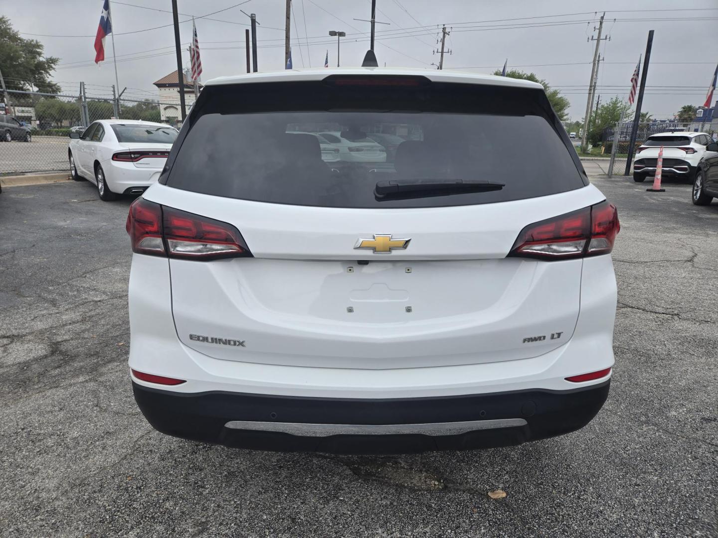 2023 White /Gray Chevrolet Equinox LT Fleet AWD (3GNAXTEG3PL) with an 1.5L L4 DOHC 16V TURBO engine, 6A transmission, located at 1842 Wirt Road, Houston, TX, 77055, (713) 973-3903, 29.805330, -95.484787 - Photo#3