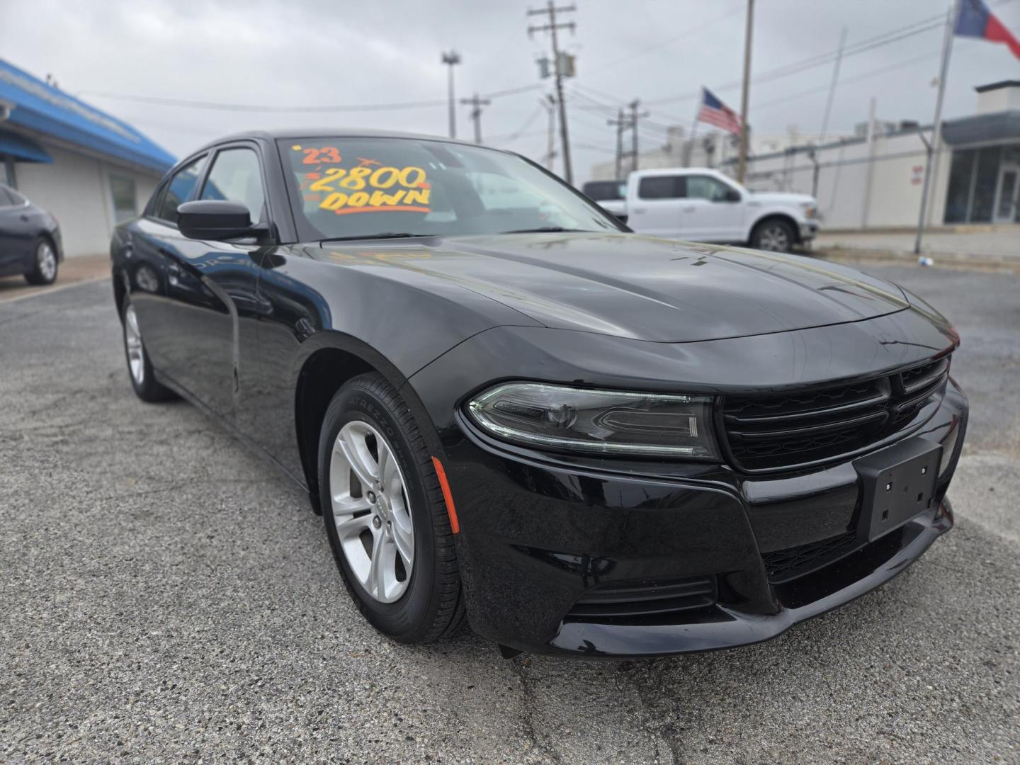 2023 Black /Black Dodge Charger SXT (2C3CDXBG3PH) with an 3.6L V6 DOHC 24V engine, 8A transmission, located at 1842 Wirt Road, Houston, TX, 77055, (713) 973-3903, 29.805330, -95.484787 - Photo#6