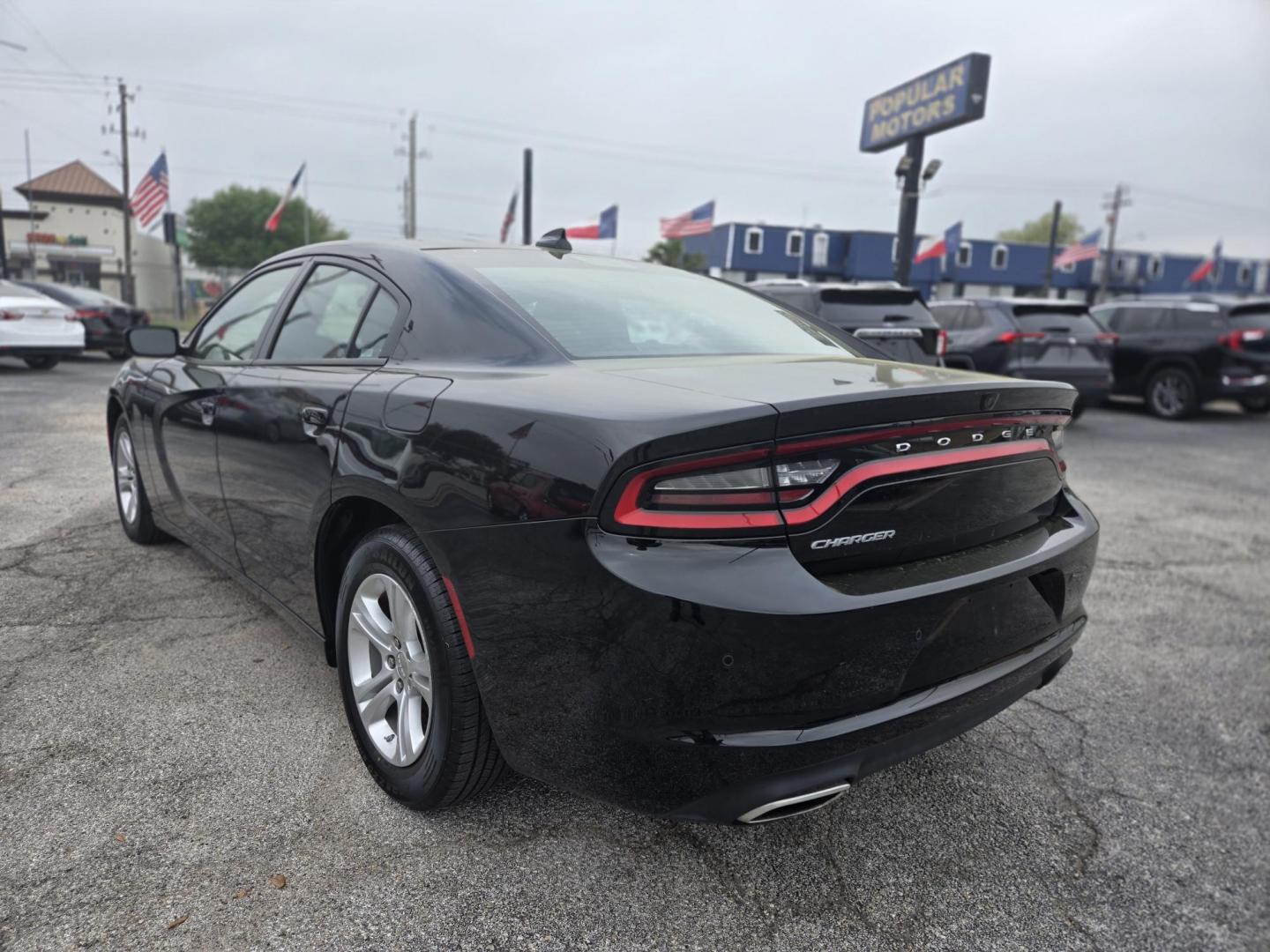 2023 Black /Black Dodge Charger SXT (2C3CDXBG3PH) with an 3.6L V6 DOHC 24V engine, 8A transmission, located at 1842 Wirt Road, Houston, TX, 77055, (713) 973-3903, 29.805330, -95.484787 - Photo#2