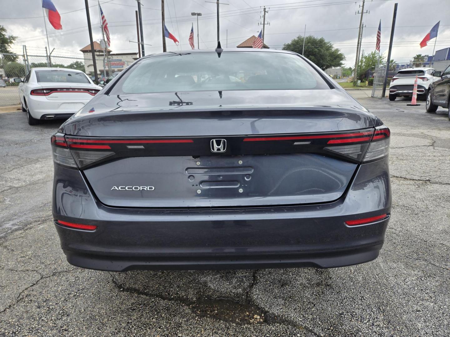 2023 Gray Honda Accord EX (1HGCY1F32PA) with an 1.5L L4 DOHC 16V TURBO engine, CVT transmission, located at 1842 Wirt Road, Houston, TX, 77055, (713) 973-3903, 29.805330, -95.484787 - Photo#3
