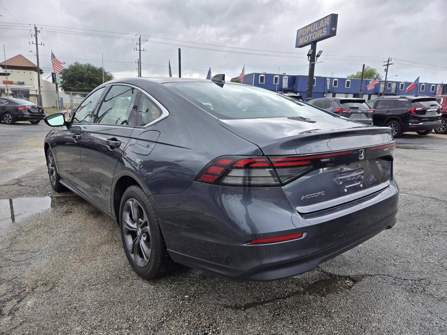 2023 Gray Honda Accord EX (1HGCY1F32PA) with an 1.5L L4 DOHC 16V TURBO engine, CVT transmission, located at 1842 Wirt Road, Houston, TX, 77055, (713) 973-3903, 29.805330, -95.484787 - Photo#2