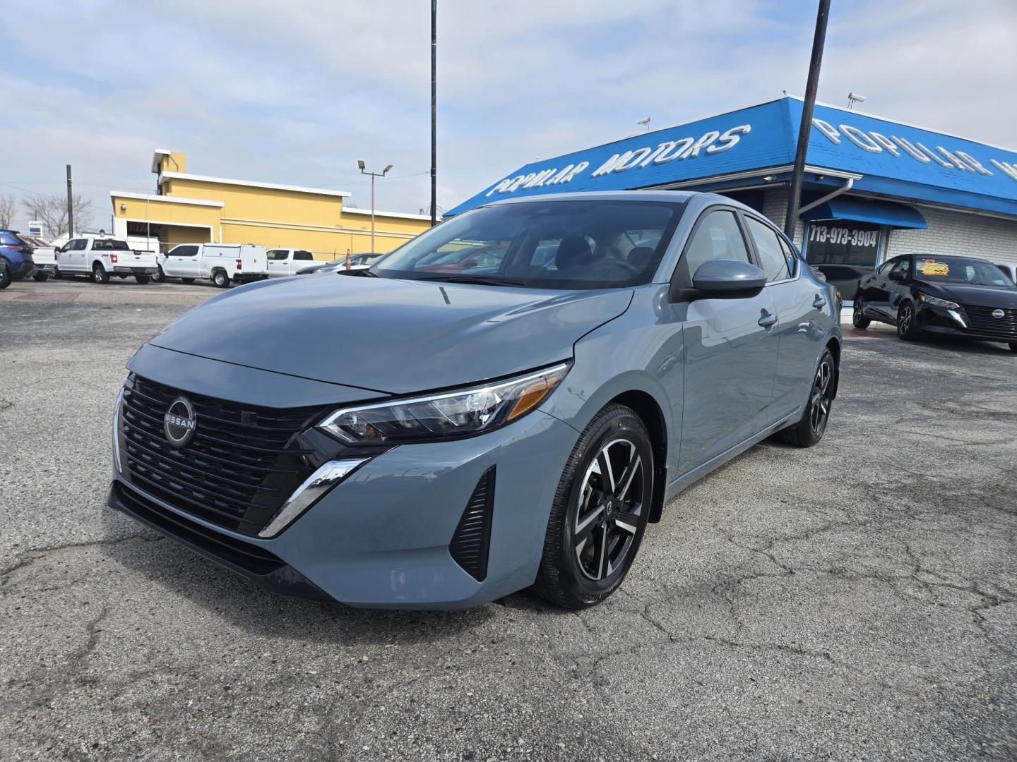2024 Celestite Nissan Sentra SV (3N1AB8CV8RY) with an 1.8L L4 SFI DOHC 16V engine, CVT transmission, located at 1842 Wirt Road, Houston, TX, 77055, (713) 973-3903, 29.805330, -95.484787 - Photo#0