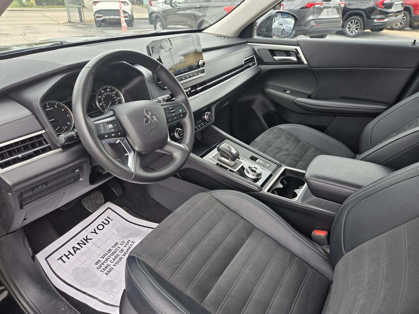 2024 Black Mitsubishi Outlander SE 4WD (JA4J4VA85RZ) with an 2.4L L4 DOHC 16V engine, CVT transmission, located at 1842 Wirt Road, Houston, TX, 77055, (713) 973-3903, 29.805330, -95.484787 - Photo#8