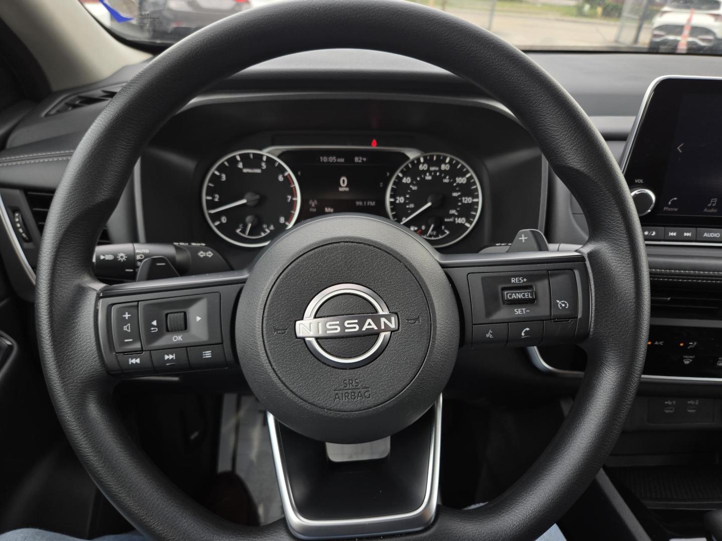 2024 Black Nissan Rogue S (5N1BT3AA2RC) with an 2.5L L4 DOHC 16V engine, CVT transmission, located at 1842 Wirt Road, Houston, TX, 77055, (713) 973-3903, 29.805330, -95.484787 - Photo#18