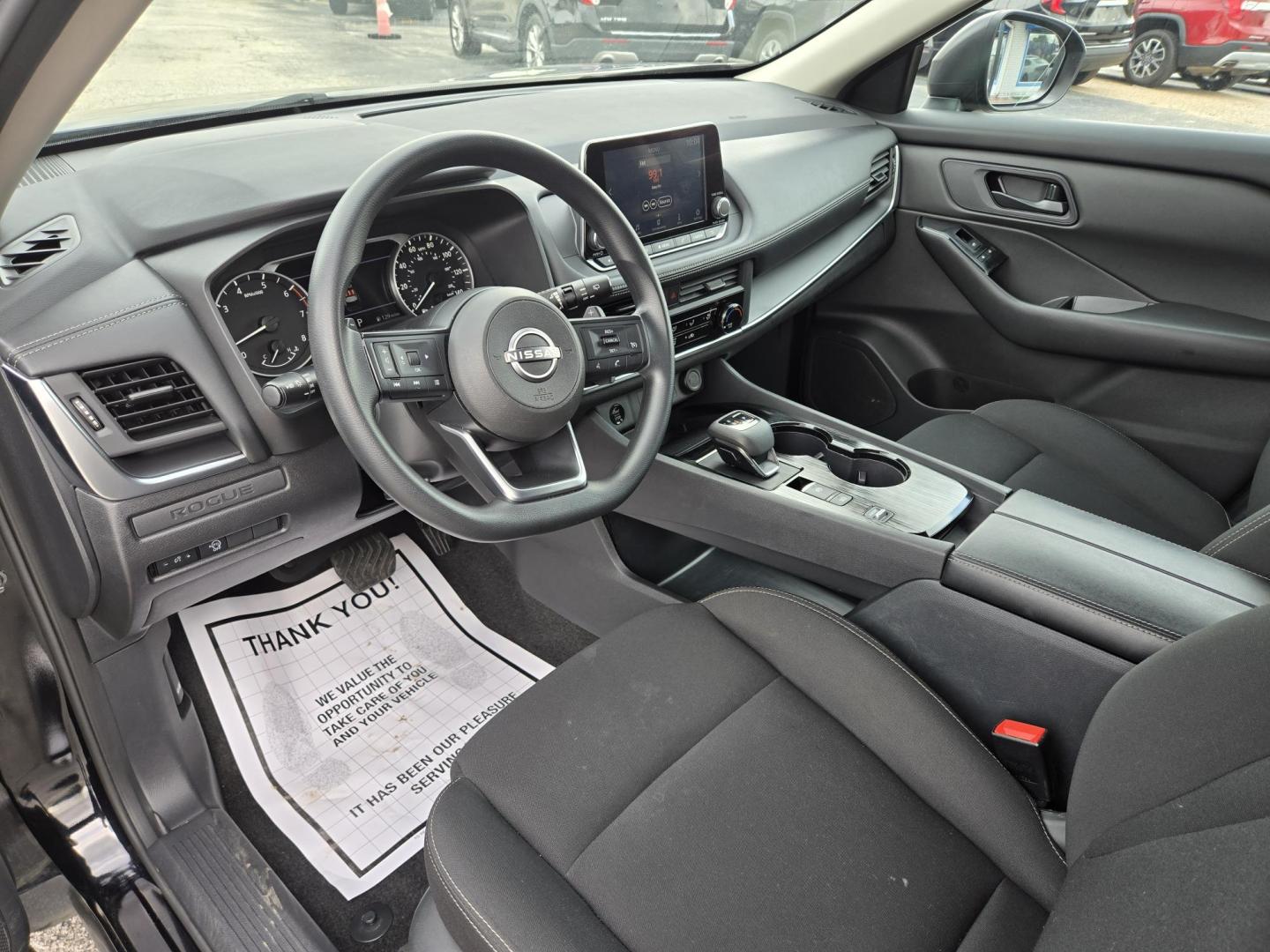 2024 Black Nissan Rogue S (5N1BT3AA2RC) with an 2.5L L4 DOHC 16V engine, CVT transmission, located at 1842 Wirt Road, Houston, TX, 77055, (713) 973-3903, 29.805330, -95.484787 - Photo#8